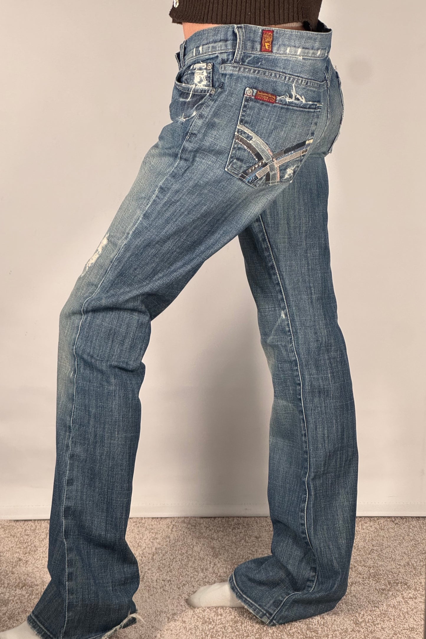Lågmidjade jeans stl: M