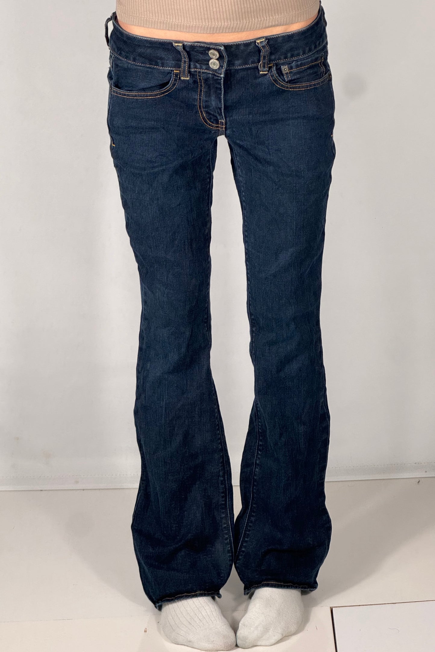 Lavtaljede jeans str: S