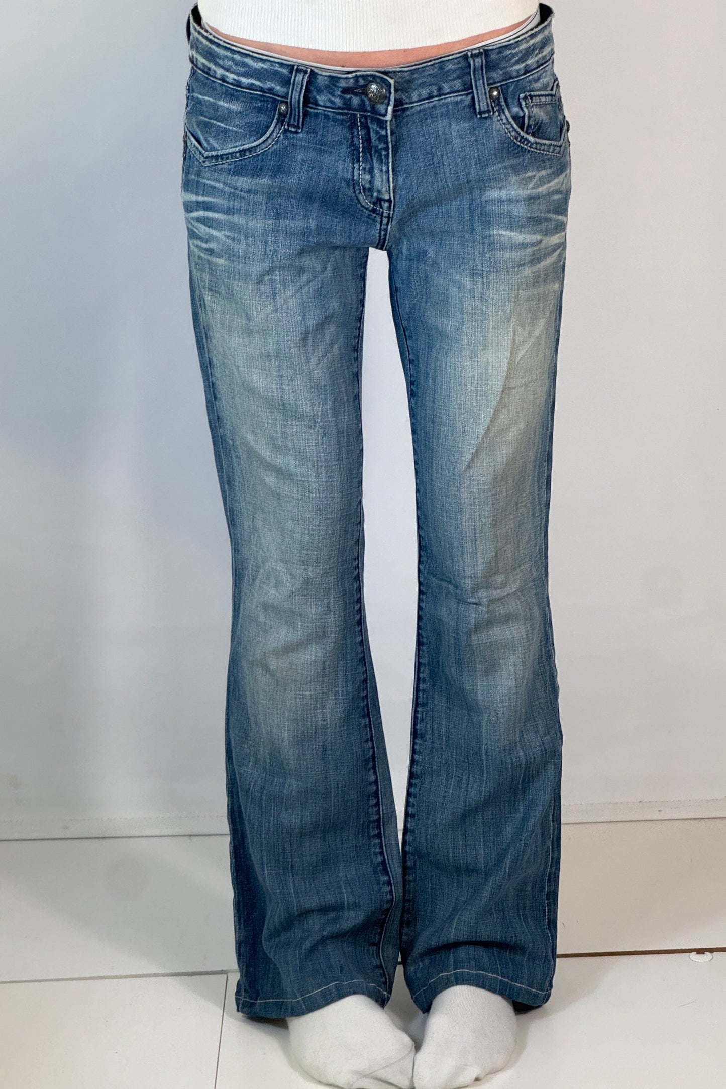 Lågmidjade jeans stl: M