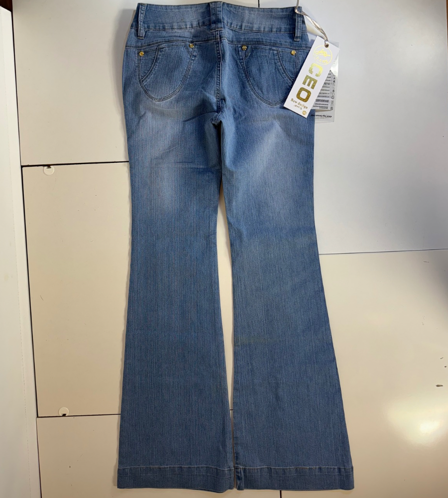 Lågmidjade jeans–stl: S