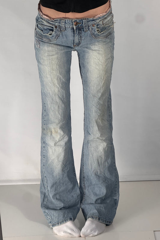 Lavtaljede jeans str: M