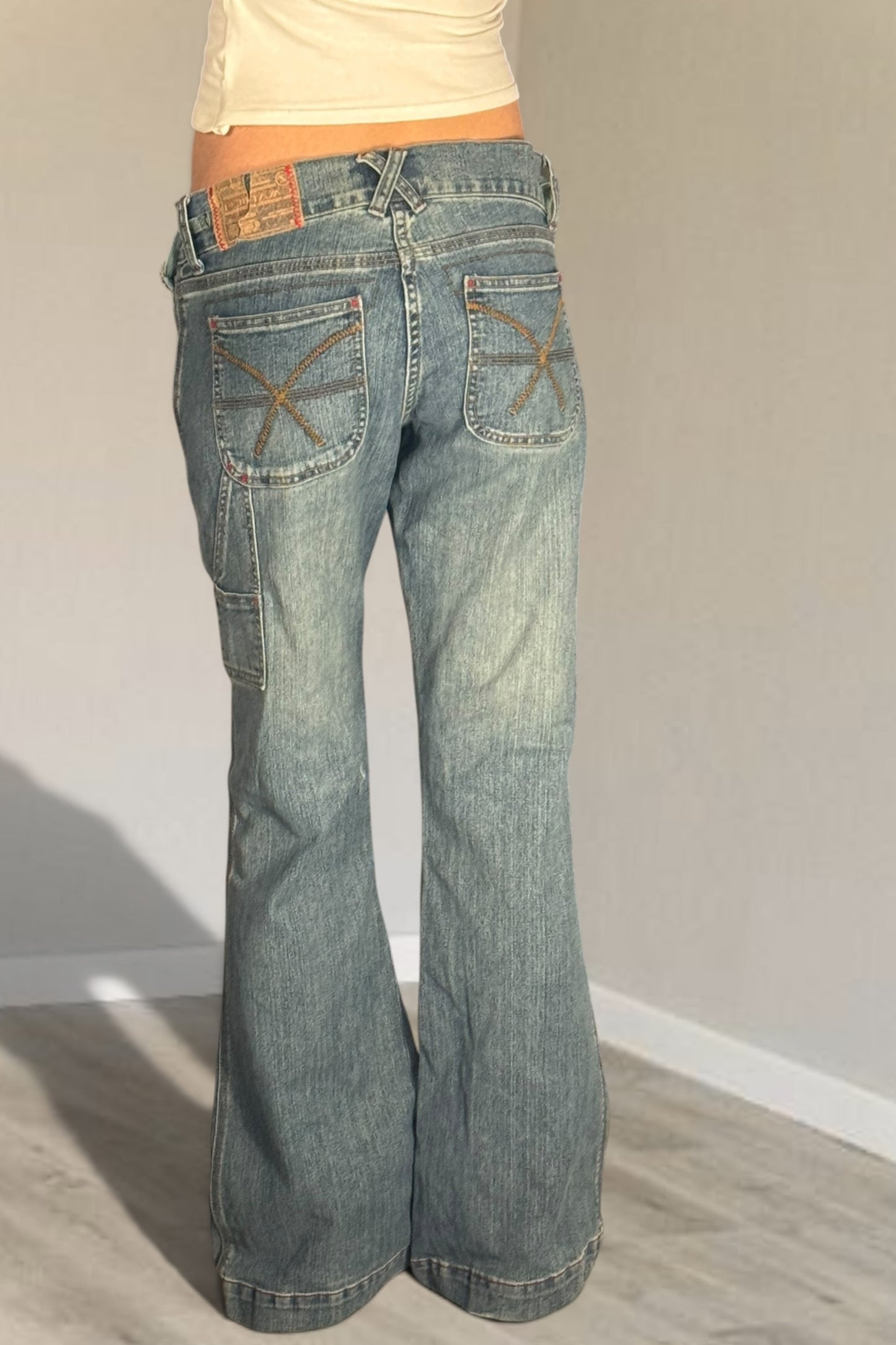 Lågmidjade jeans stl: S