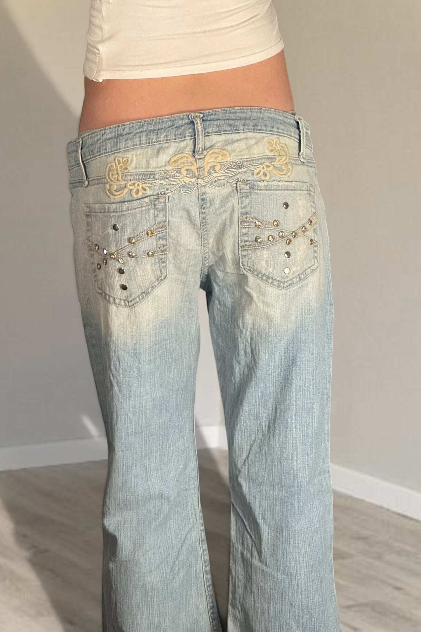 Lågmidjade jeans stl: M