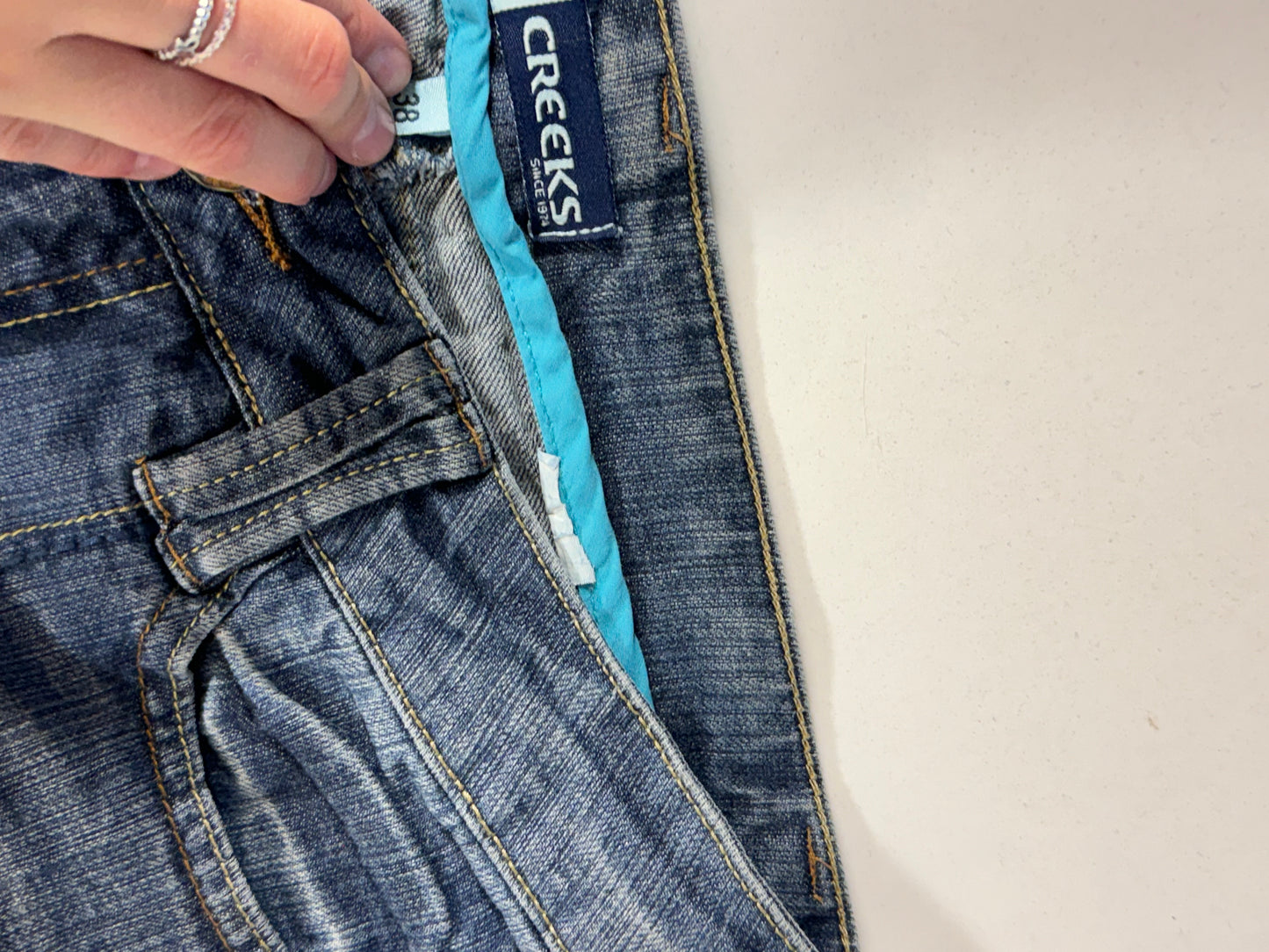 Lågmidjade jeans stl: S