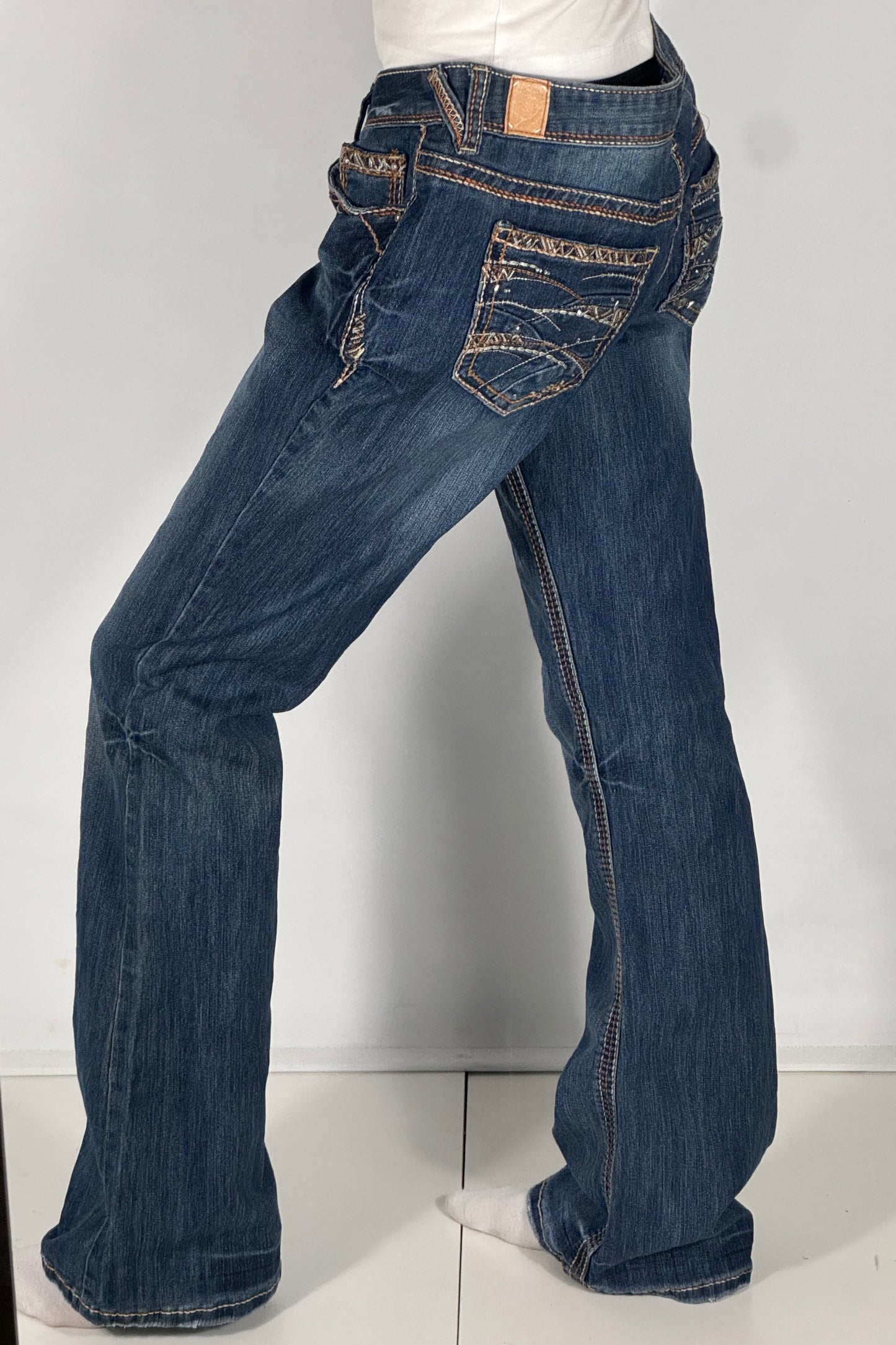 Lavtaljede jeans str: M