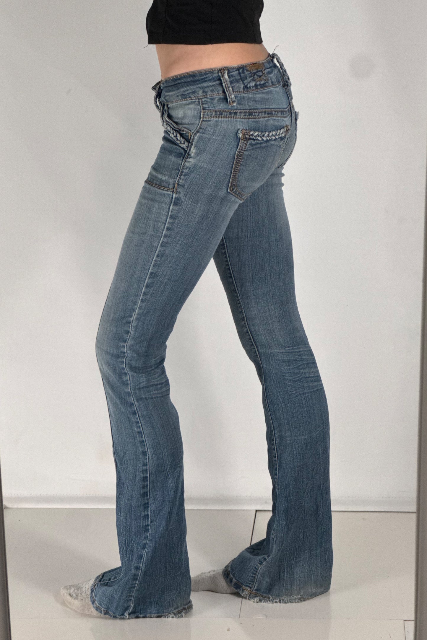 Lågmidjade jeans stl: XXS