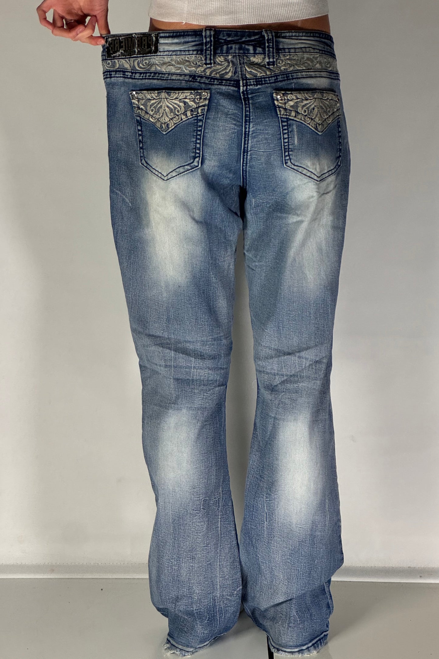 Lågmidjade jeans stl: M
