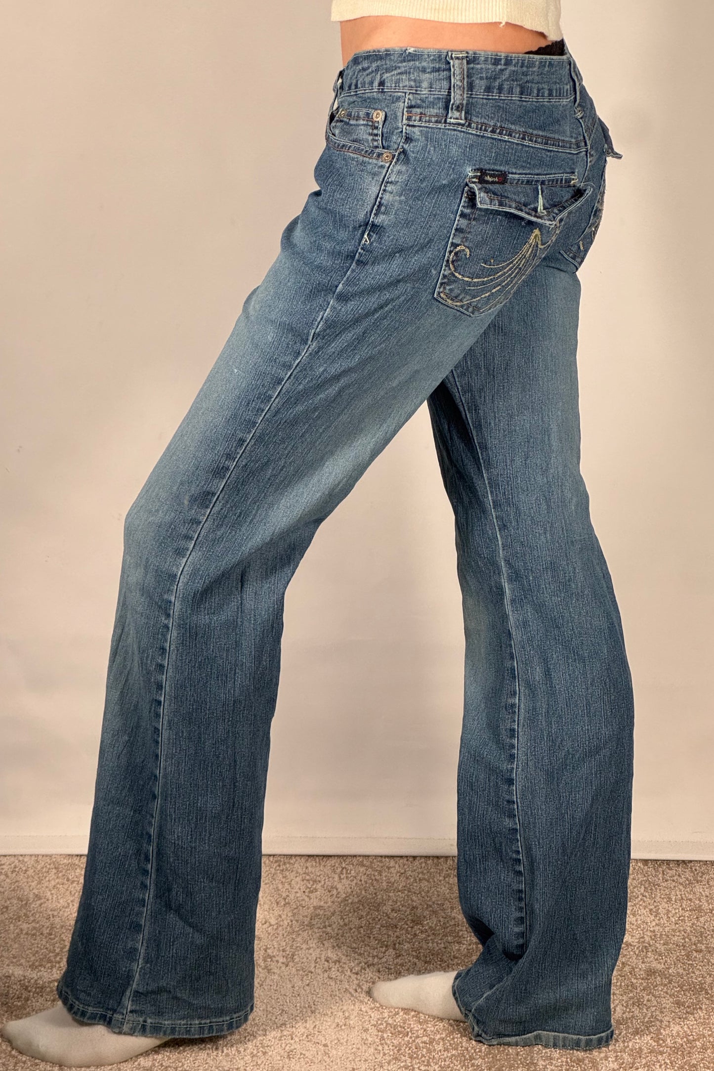 Lågmidjade jeans stl: S