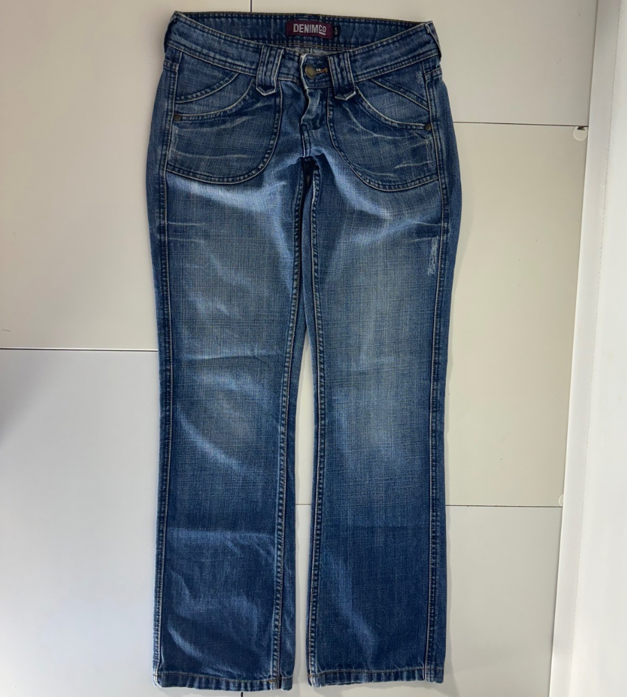 Lågmidjade jeans–stl: S