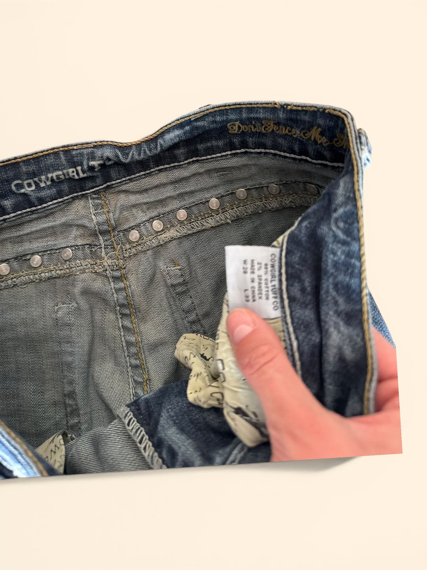 Lågmidjade jeans stl: S