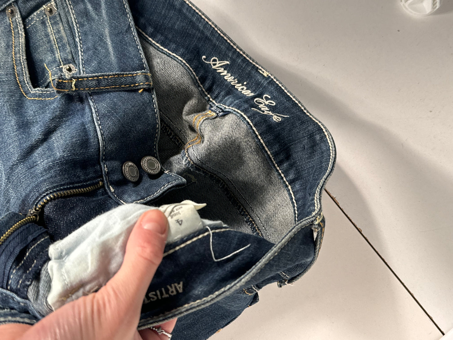 Lågmidjade jeans stl: S