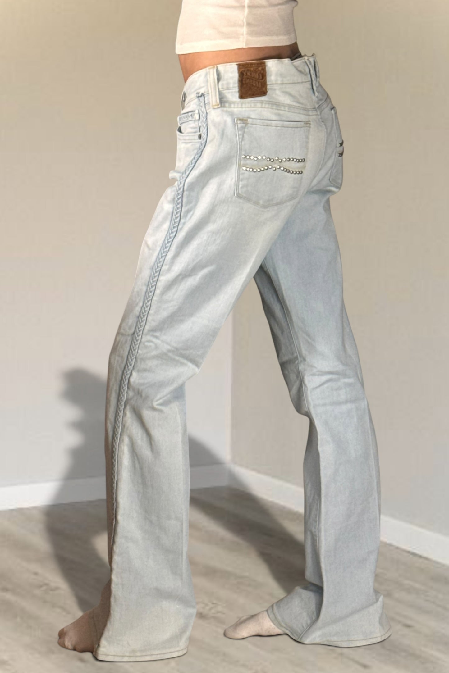 Low-rise jeans size: S/M
