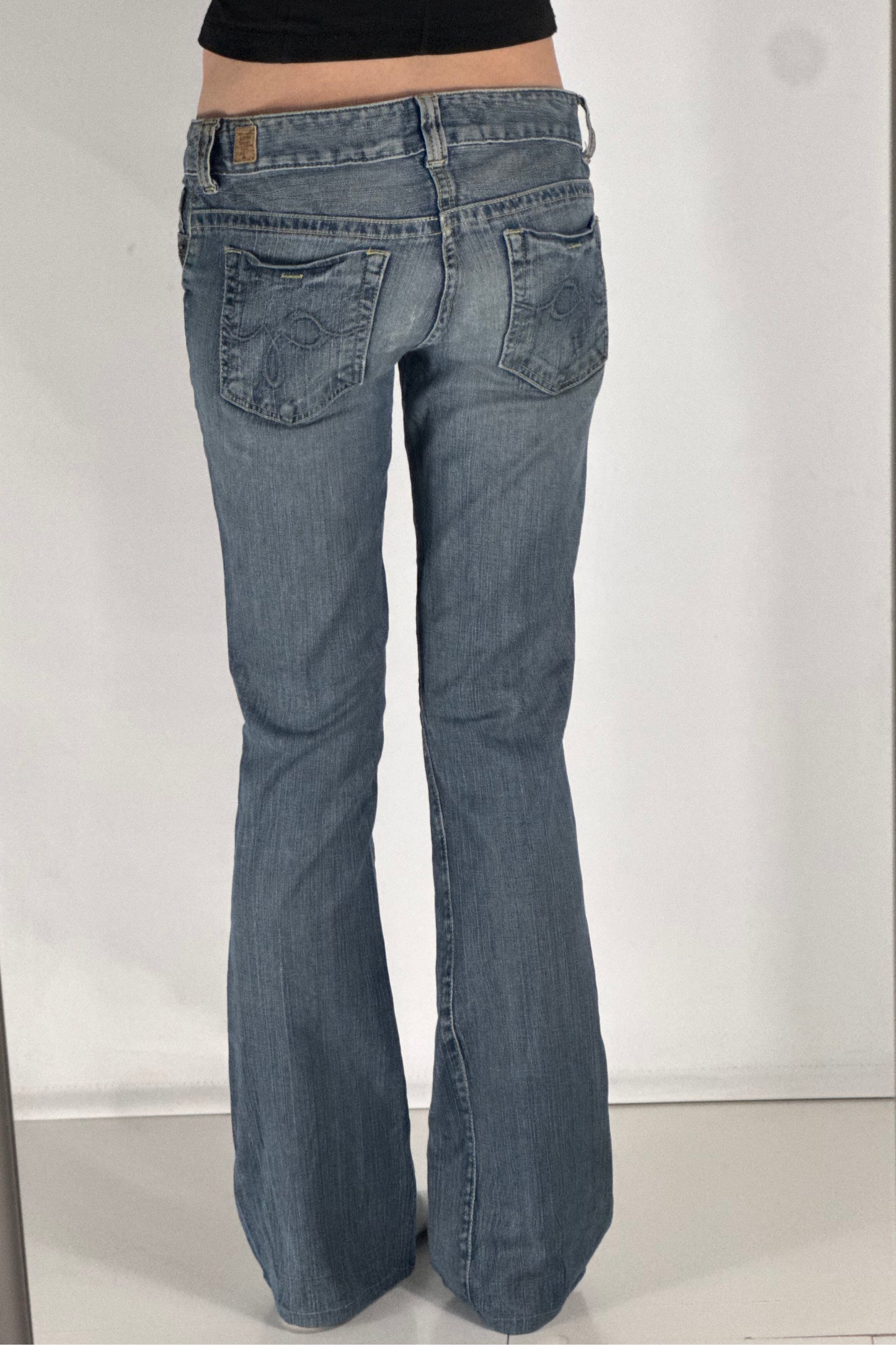 Lavtaljede jeans str: S