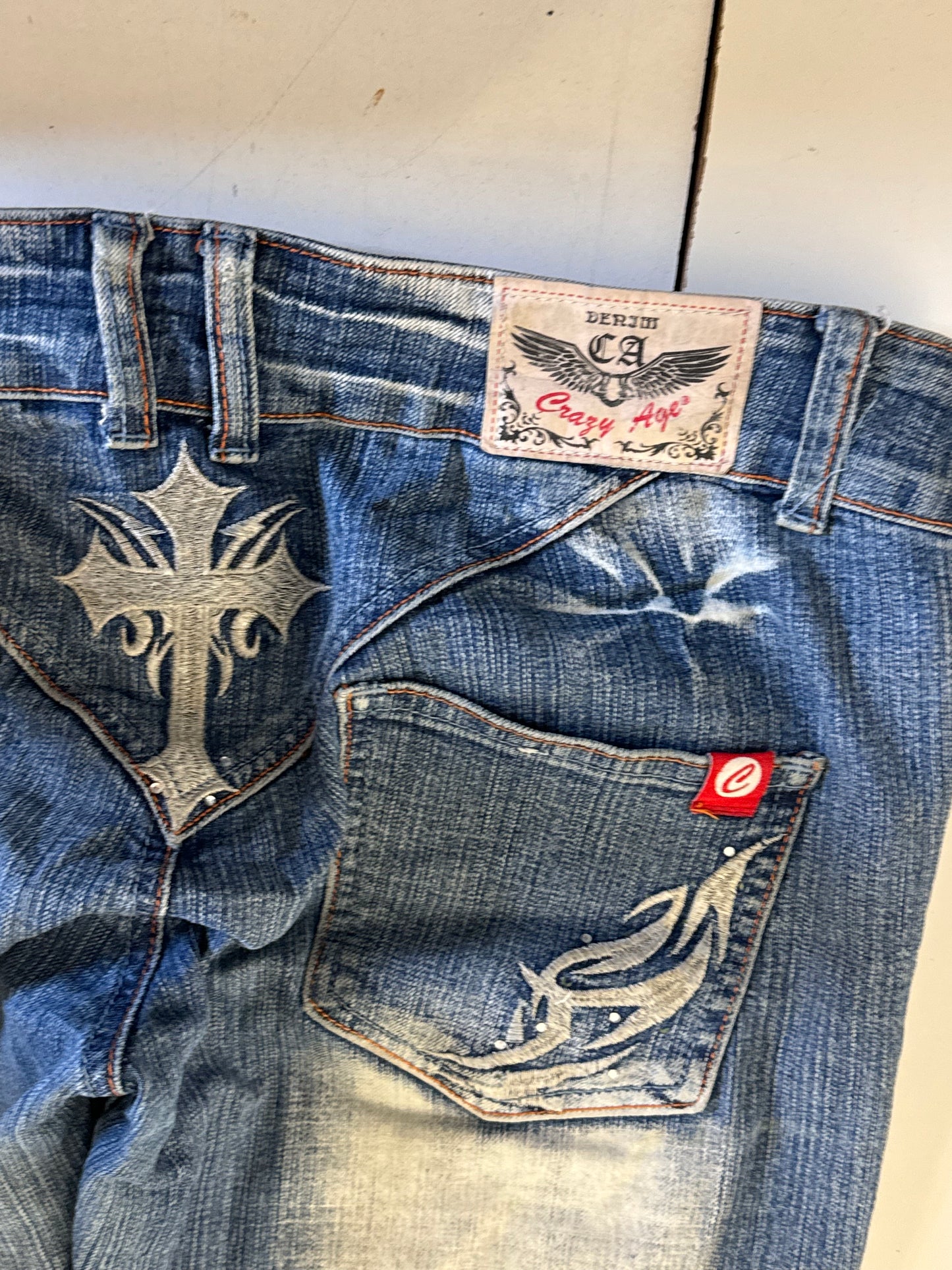 Lågmidjade jeans stl: S