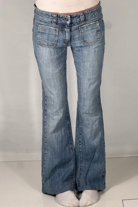 Lavtaljede jeans str: S