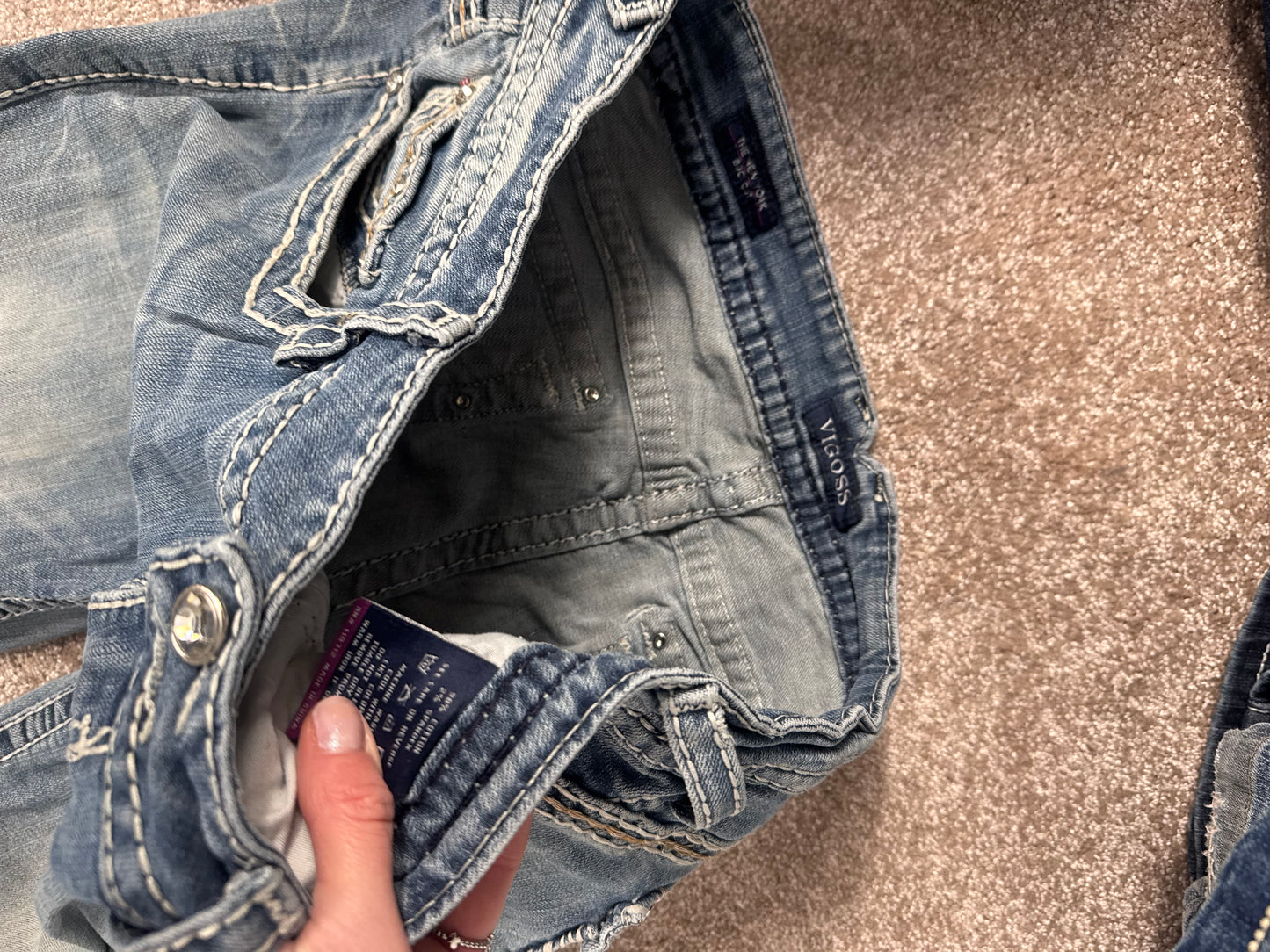 Lågmidjade jeans stl: L