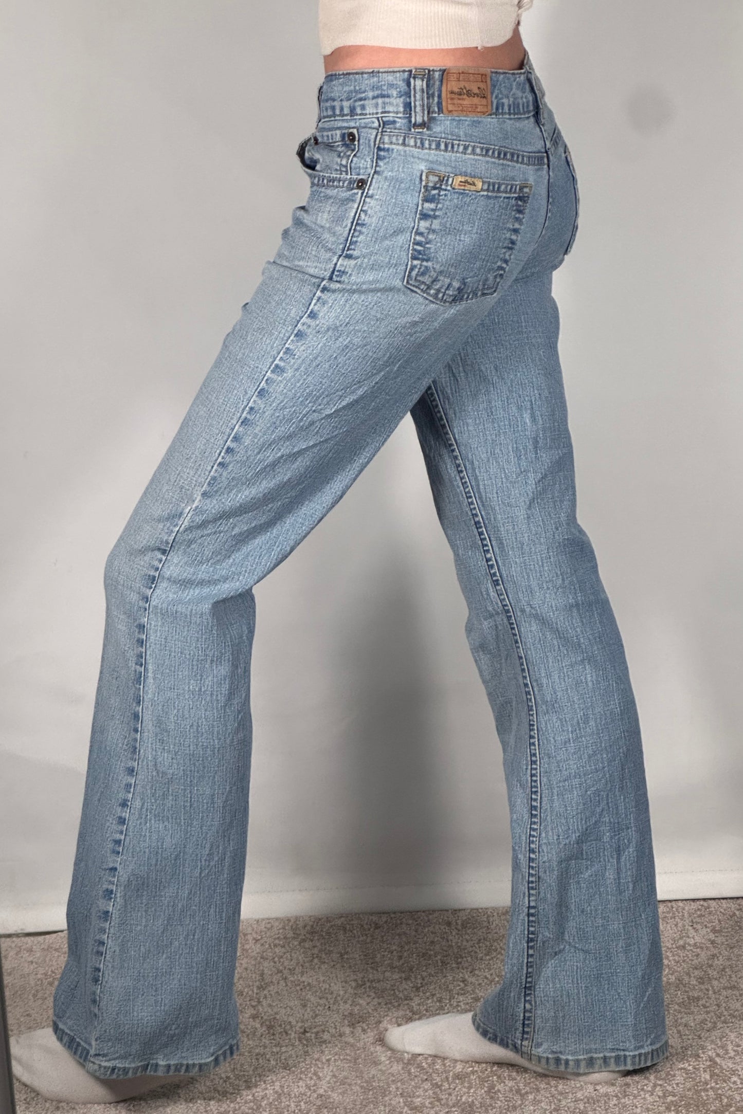 Utsvingte jeans str: XS