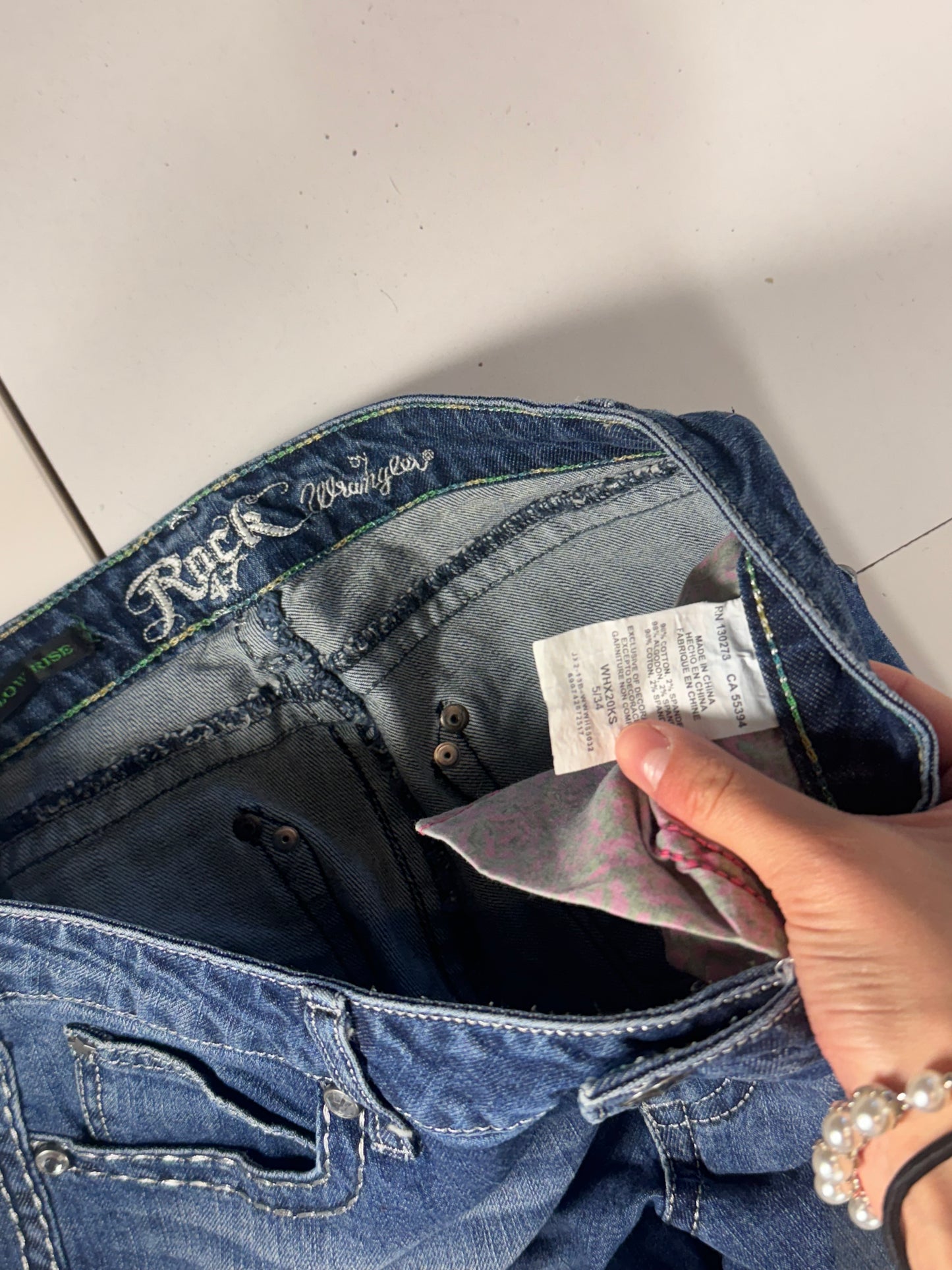 Lågmidjade jeans stl: S
