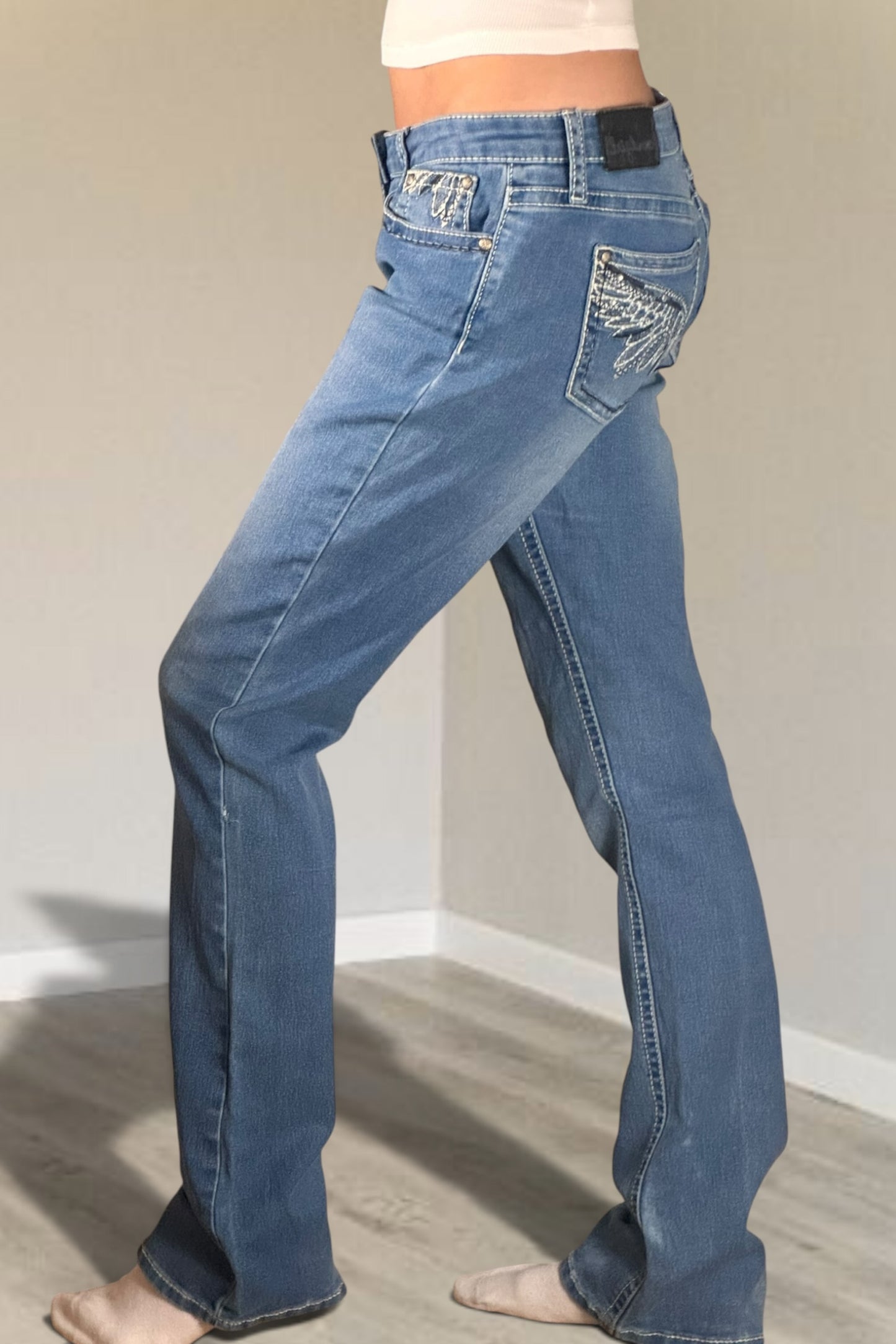 Low-rise jeans size: S
