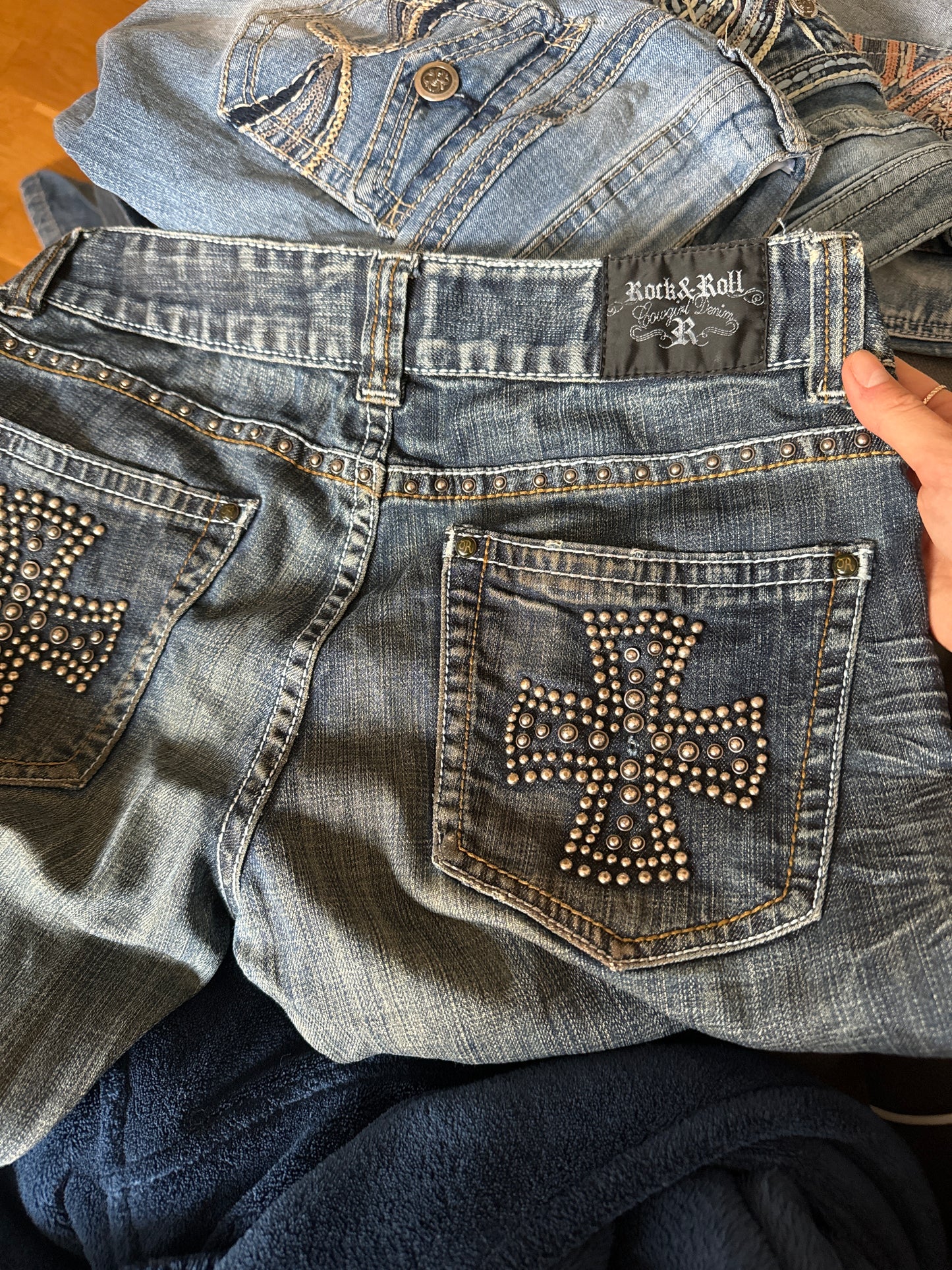 Lavtaljede jeans str: M