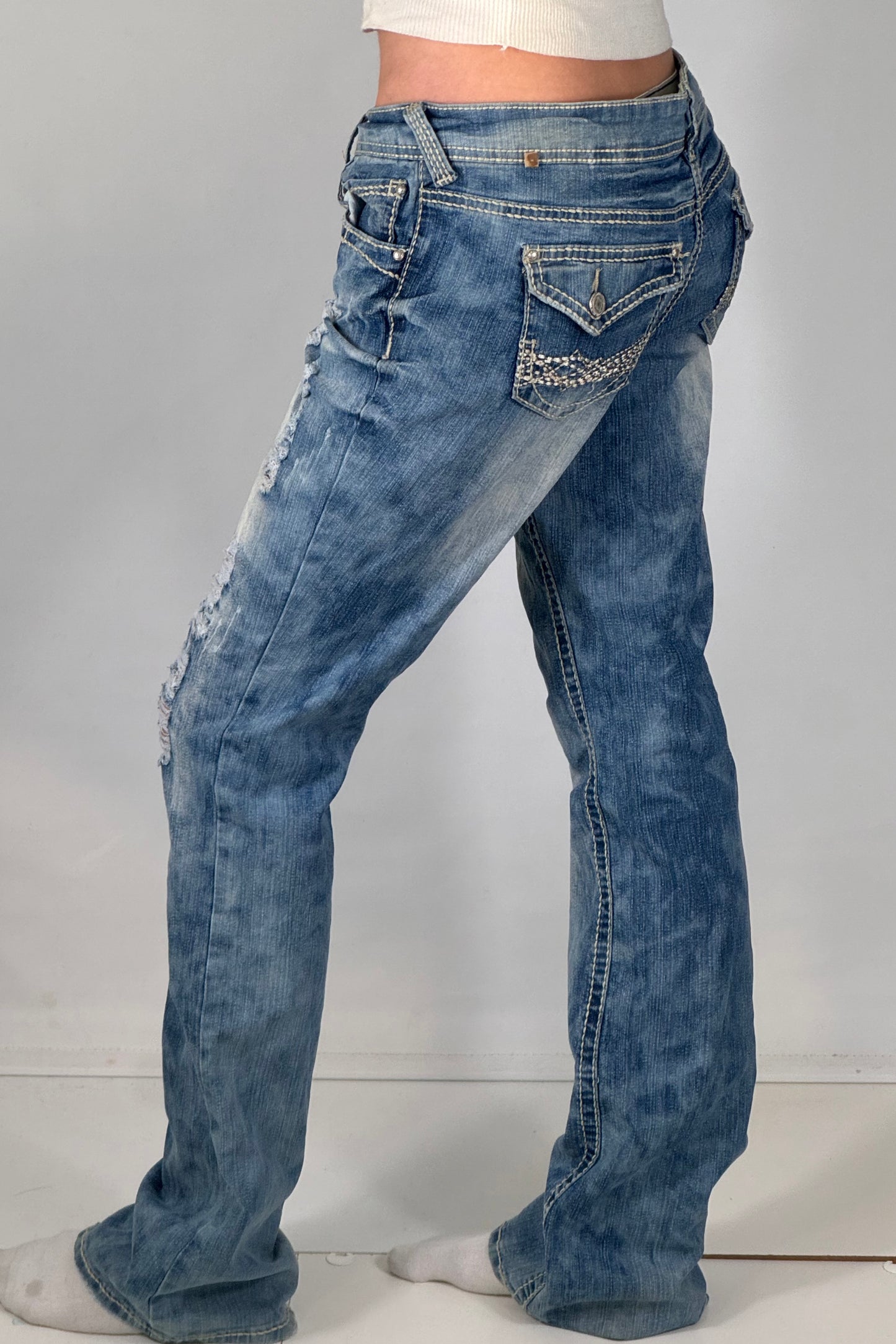 Lågmidjade jeans stl: S
