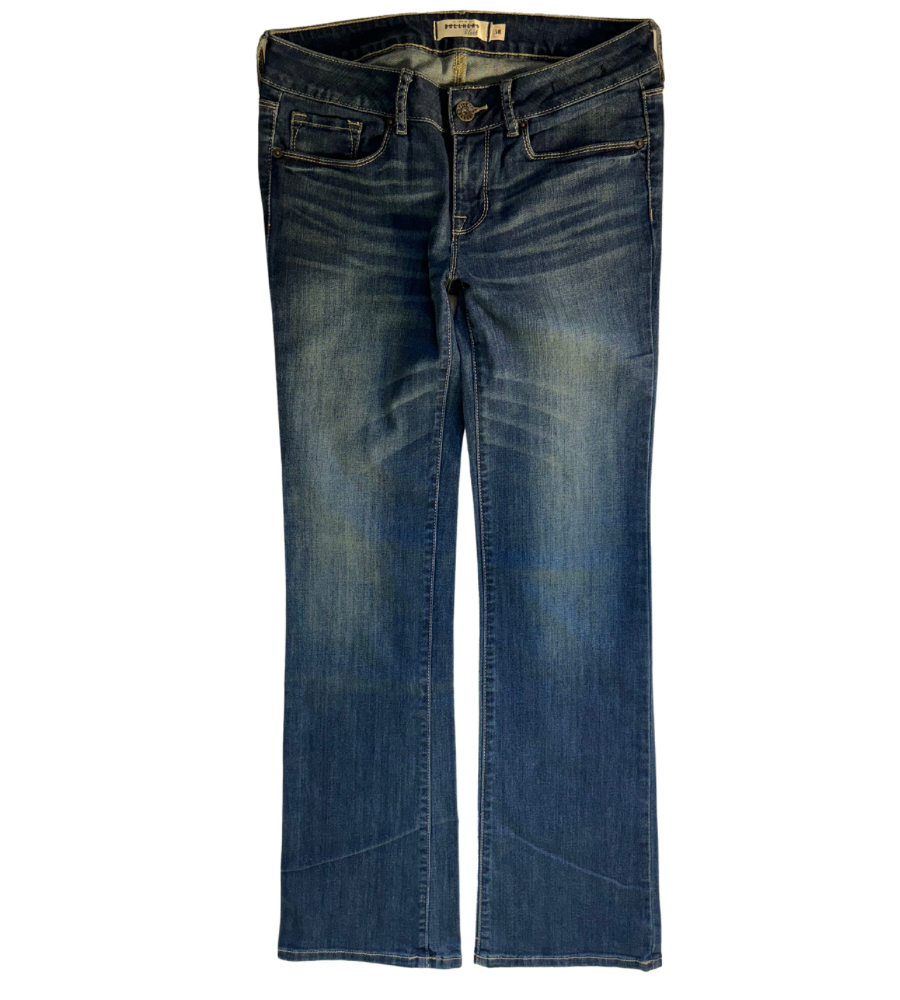 Lågmidjade jeans–stl: S