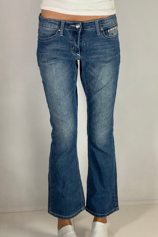 Lågmidjade jeans stl: S