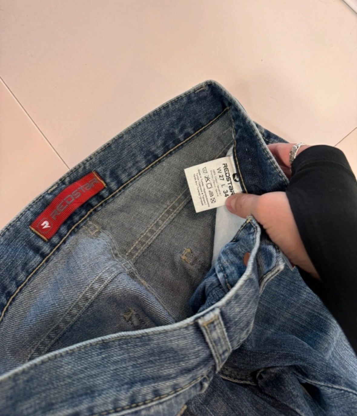Lågmidjade jeans stl: XXXS