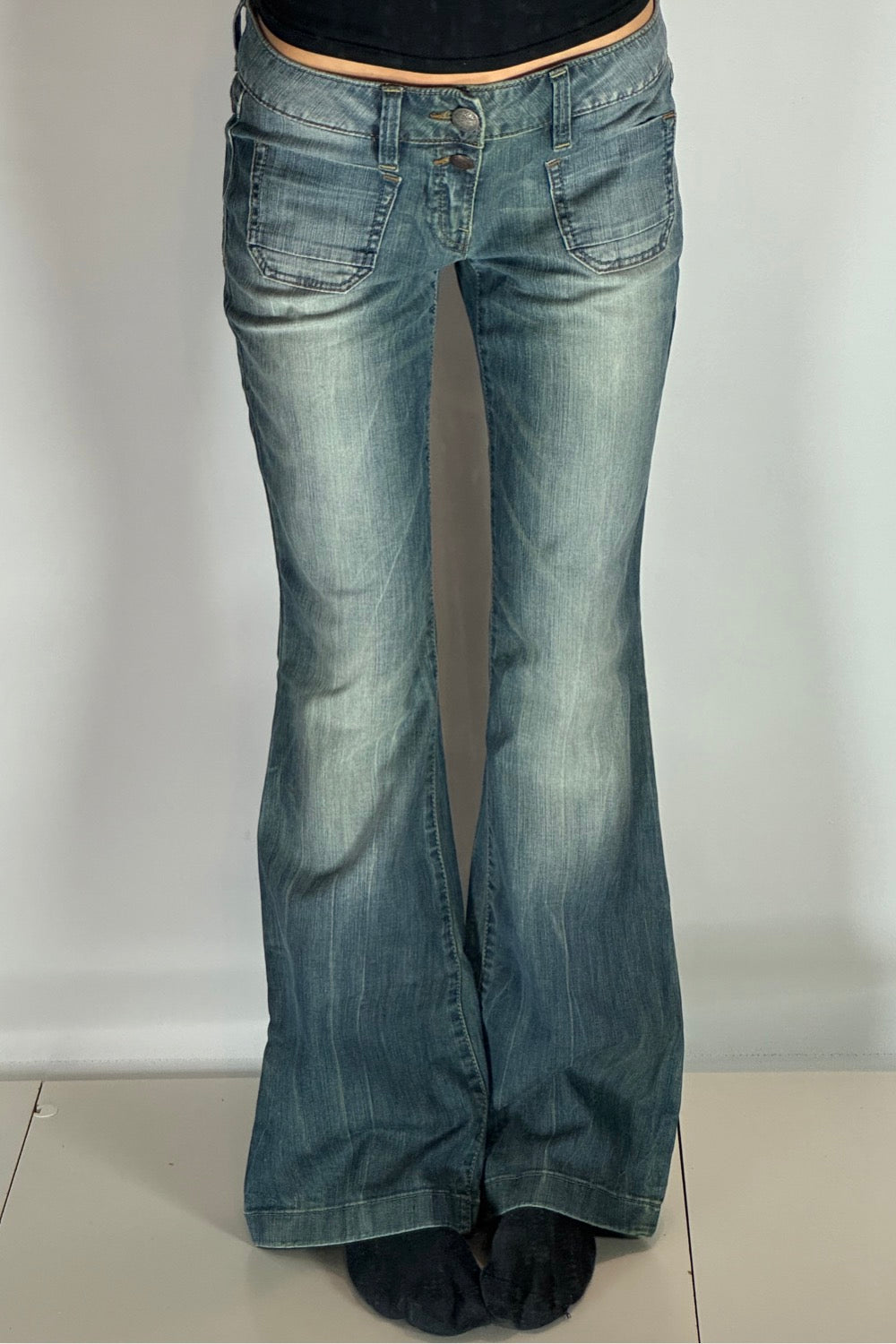 Lågmidjade jeans stl: S/M