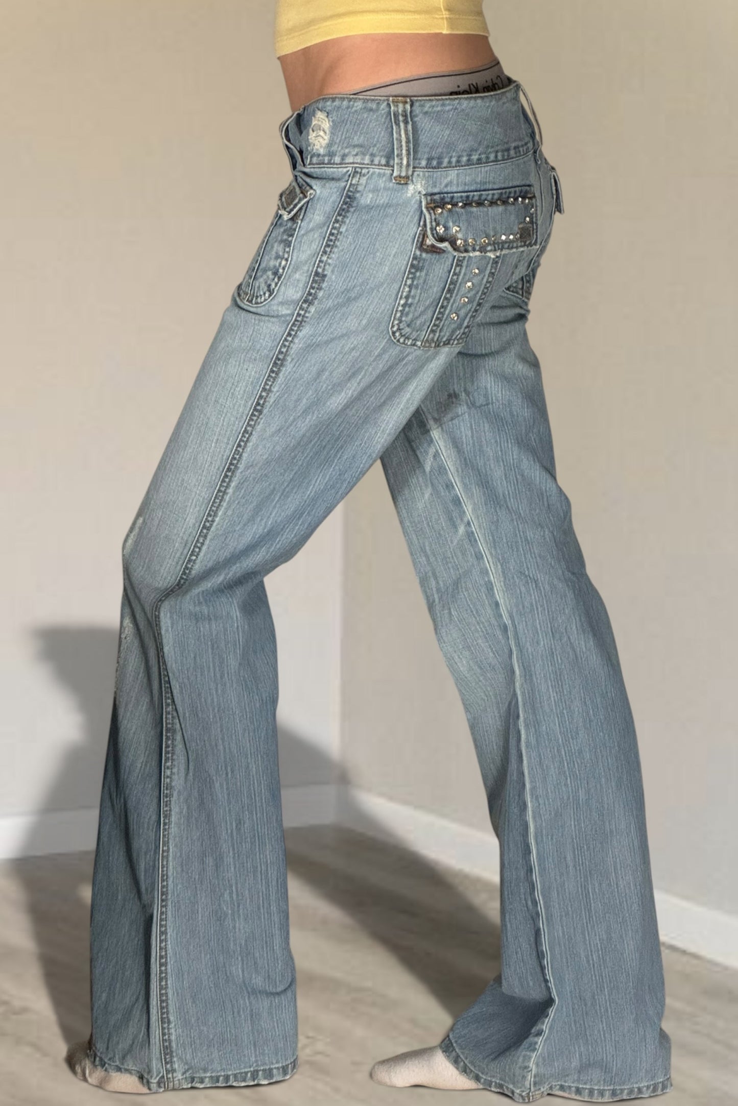 Lågmidjade jeans stl: S