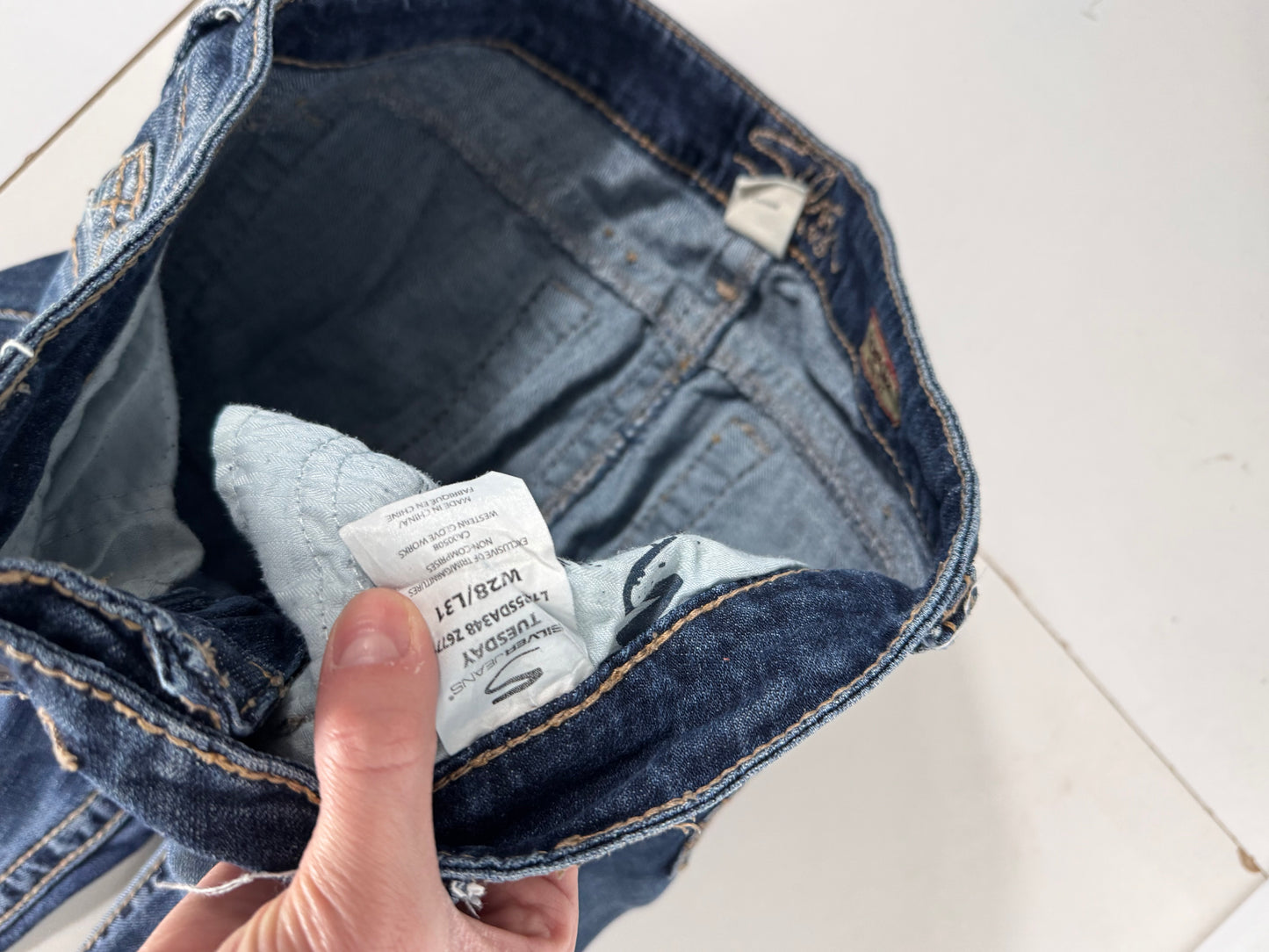 Lågmidjade jeans stl: S