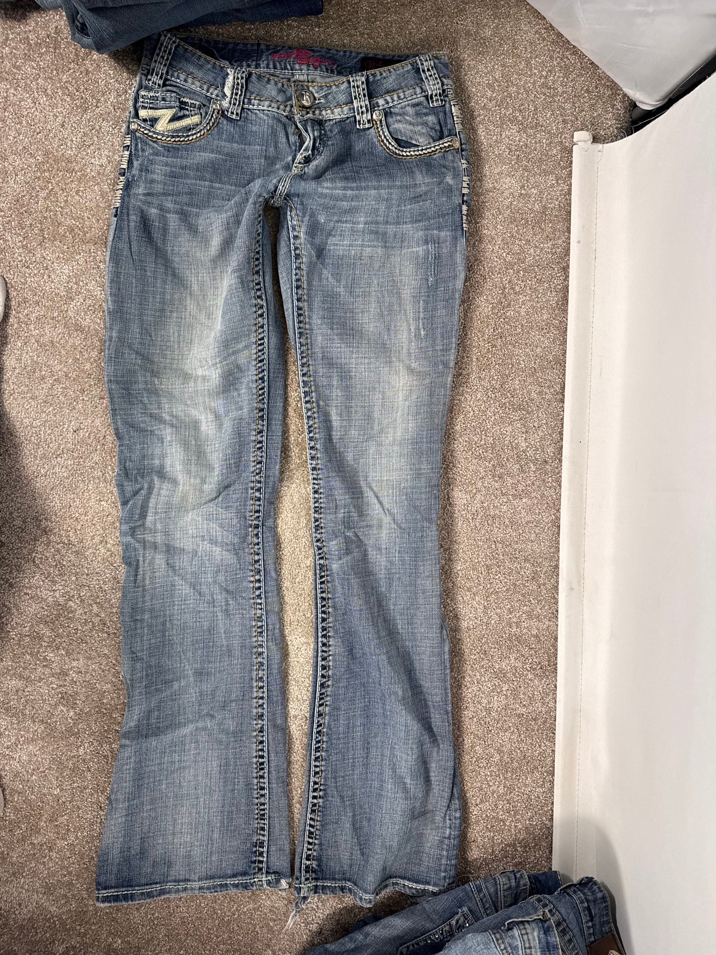 Lavtaljede jeans str: S