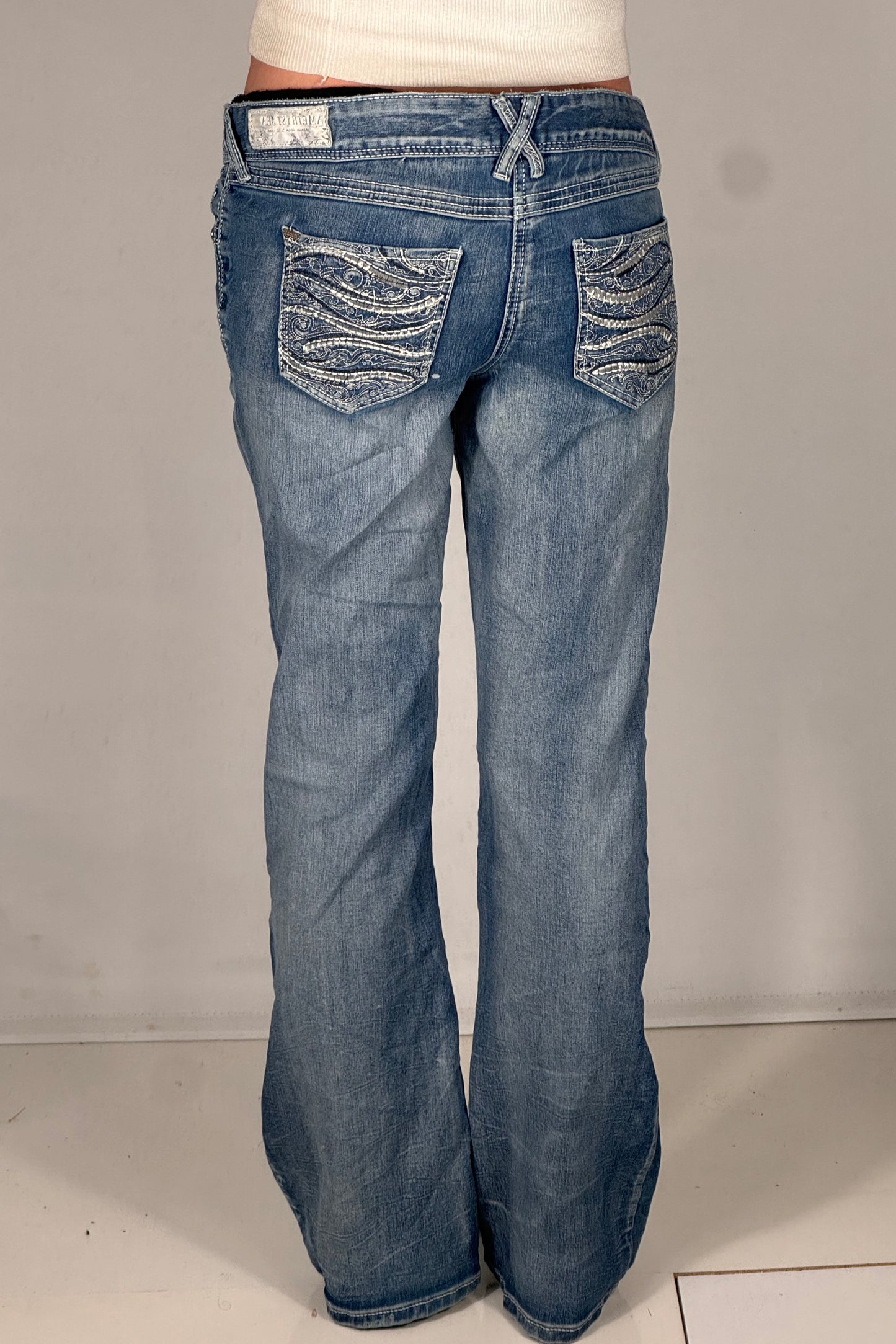 Lavtaljede jeans str: M
