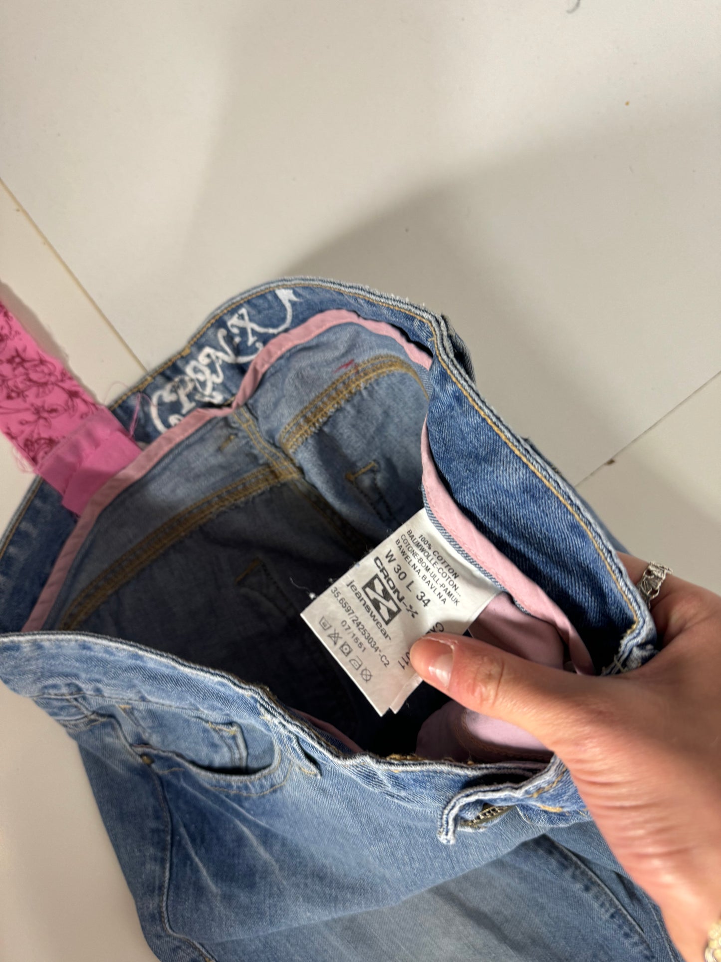 Lågmidjade jeans stl: S/M