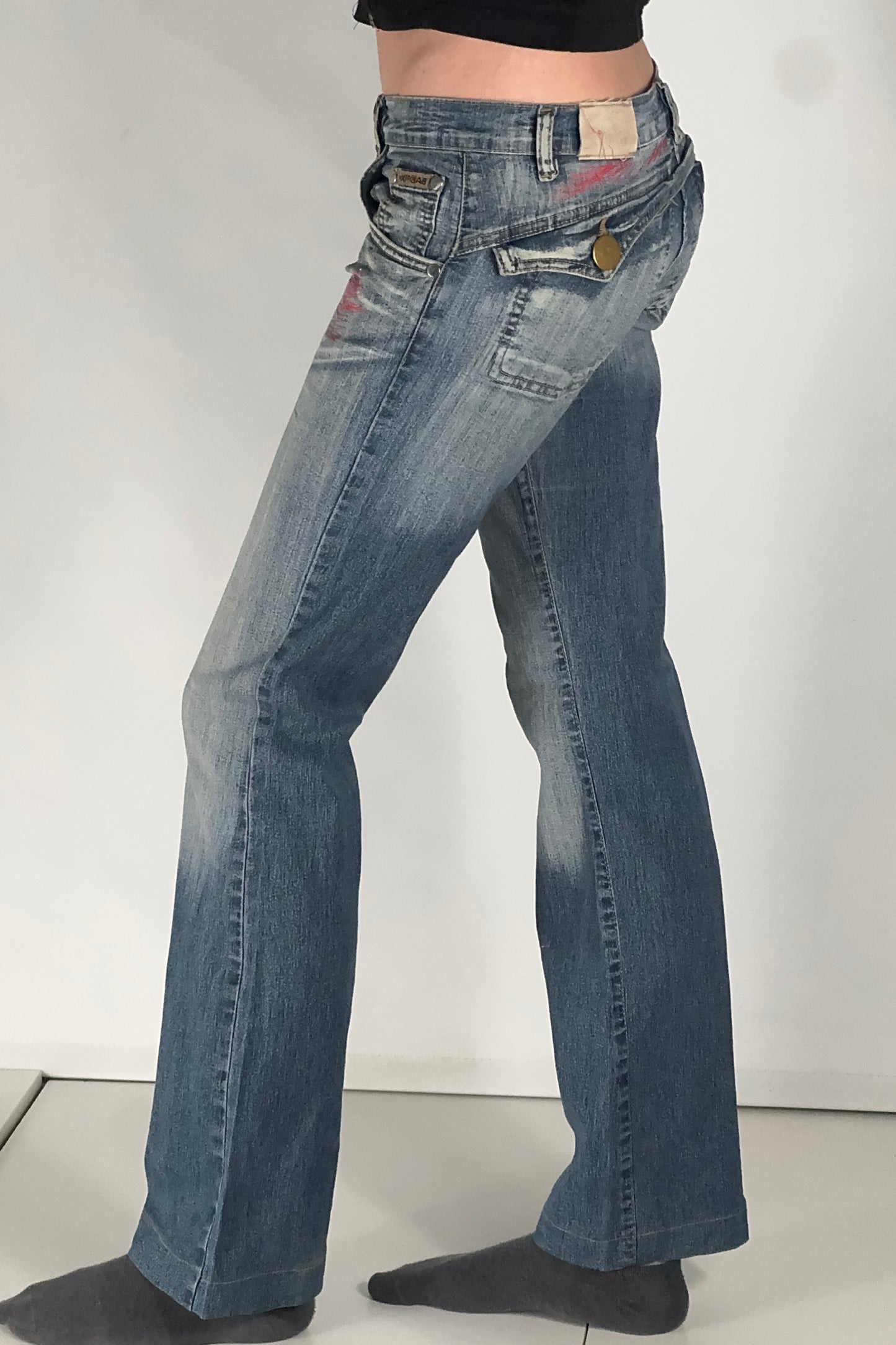 Lågmidjade jeans stl: XS