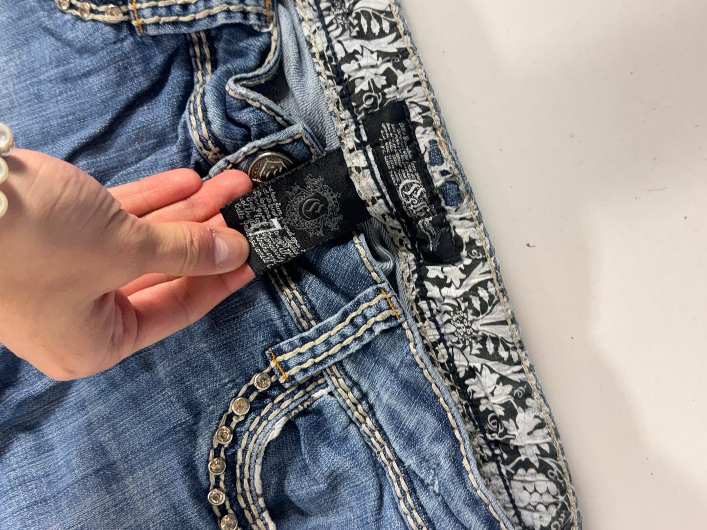 Lågmidjade jeans stl: S