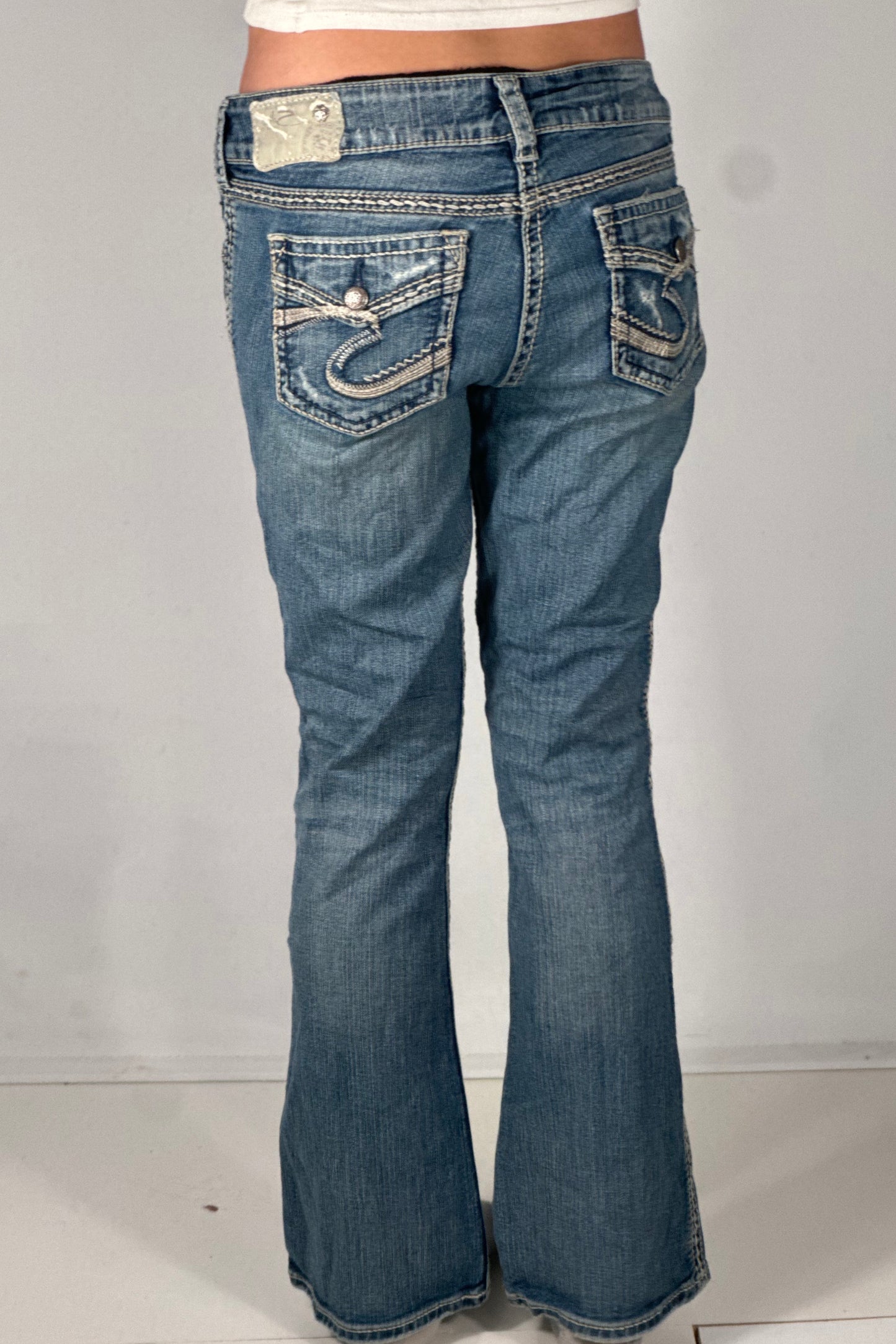 Lågmidjade jeans stl: S