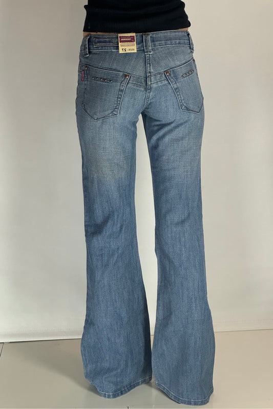 Lågmidjade jeans–stl: XS