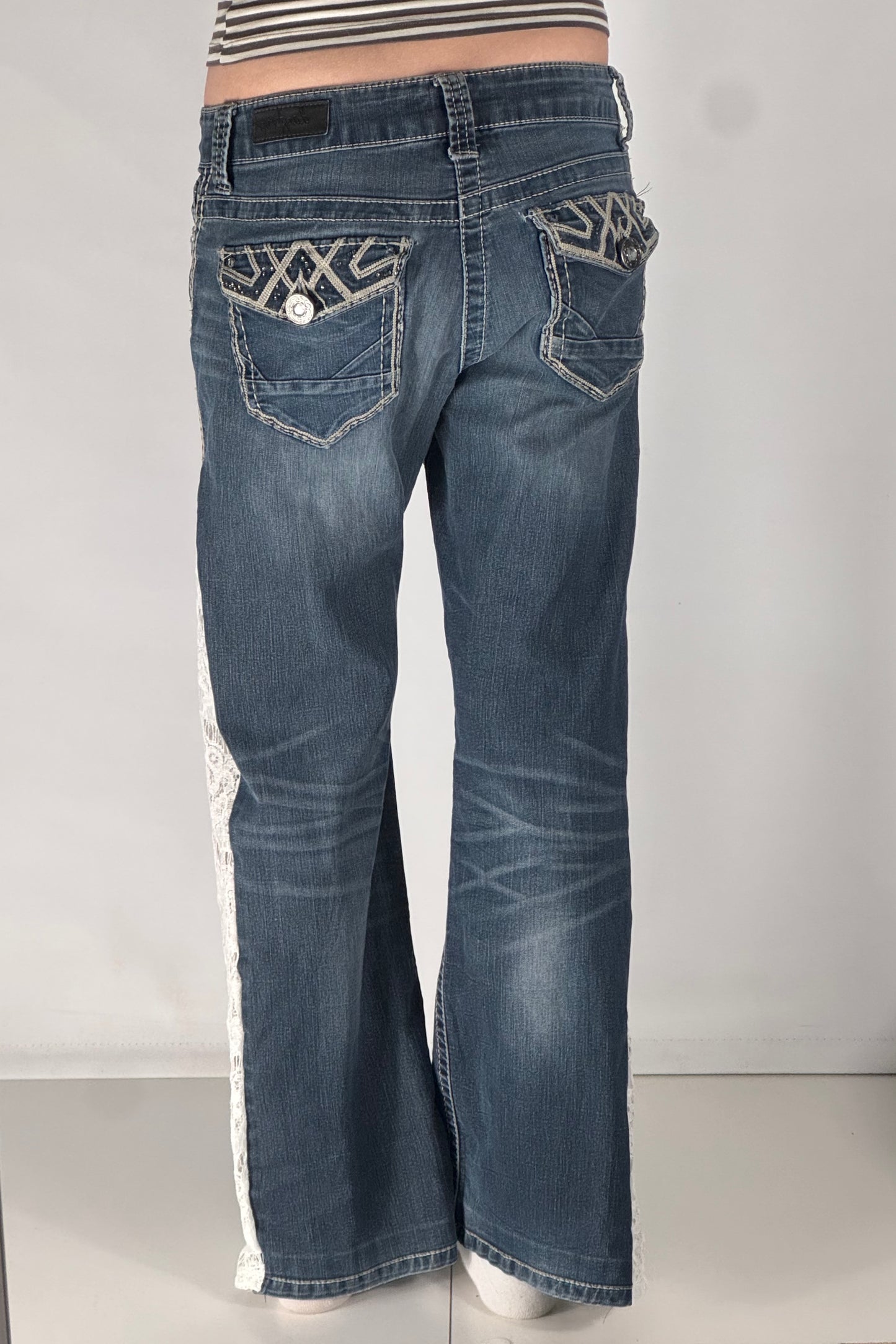 Lavtaljede jeans str: S