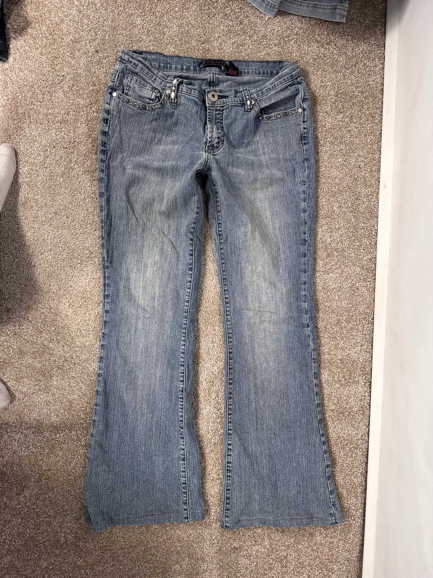 Lavtaljede jeans str: S