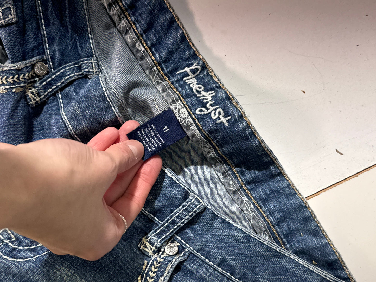 Lågmidjade jeans stl: M