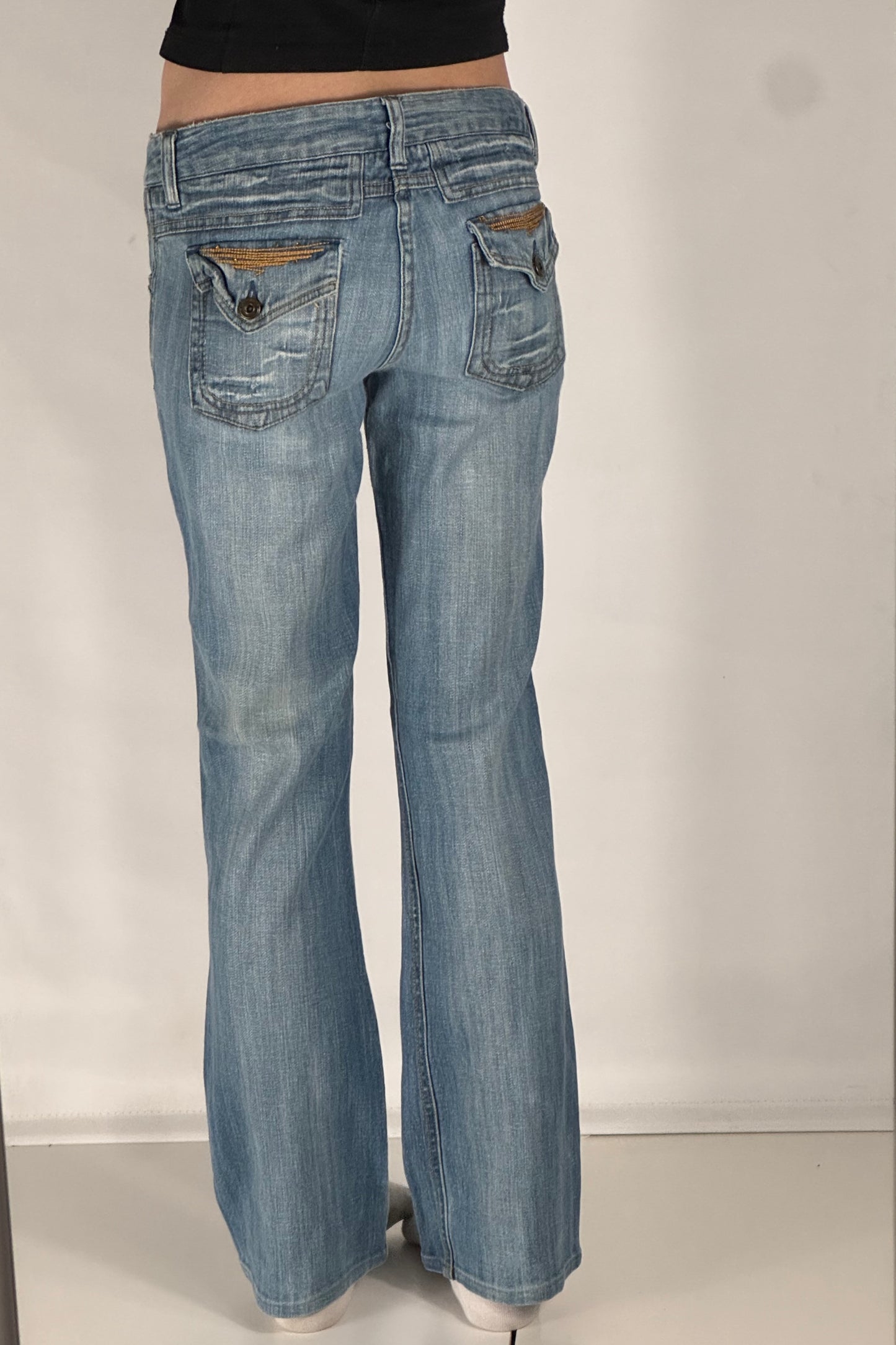 Lågmidjade jeans stl: S