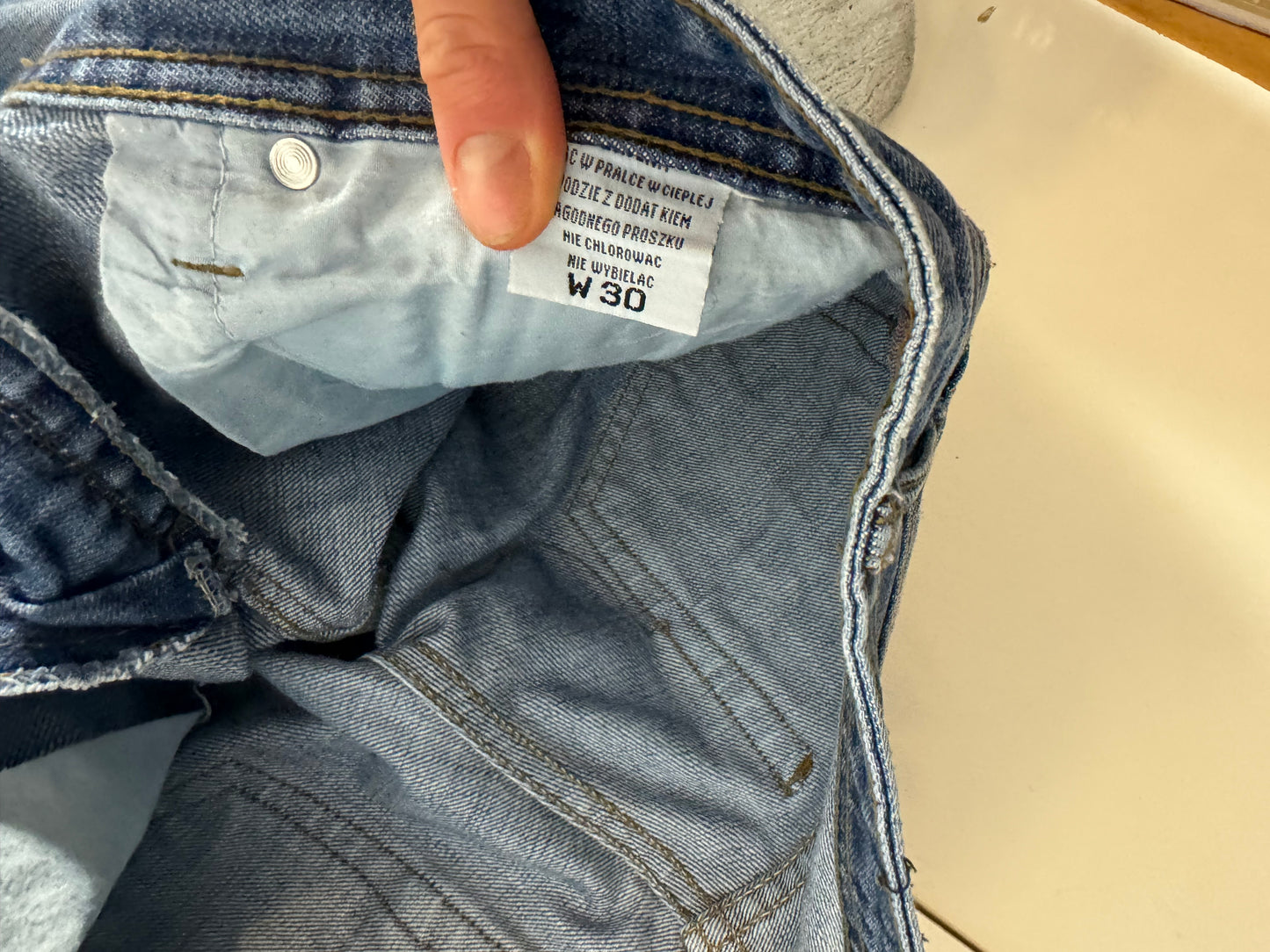 Lågmidjade jeans stl: S