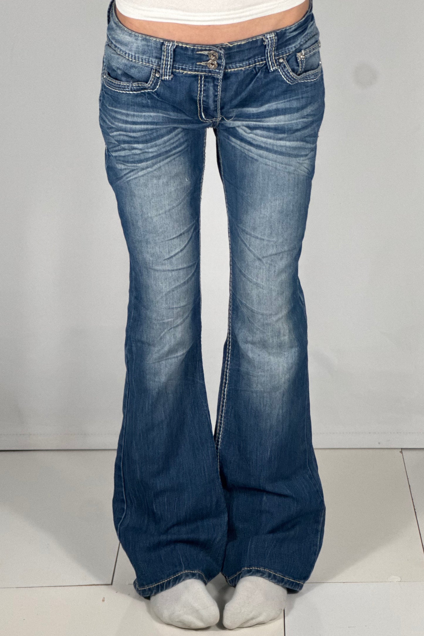 Lågmidjade jeans stl: M