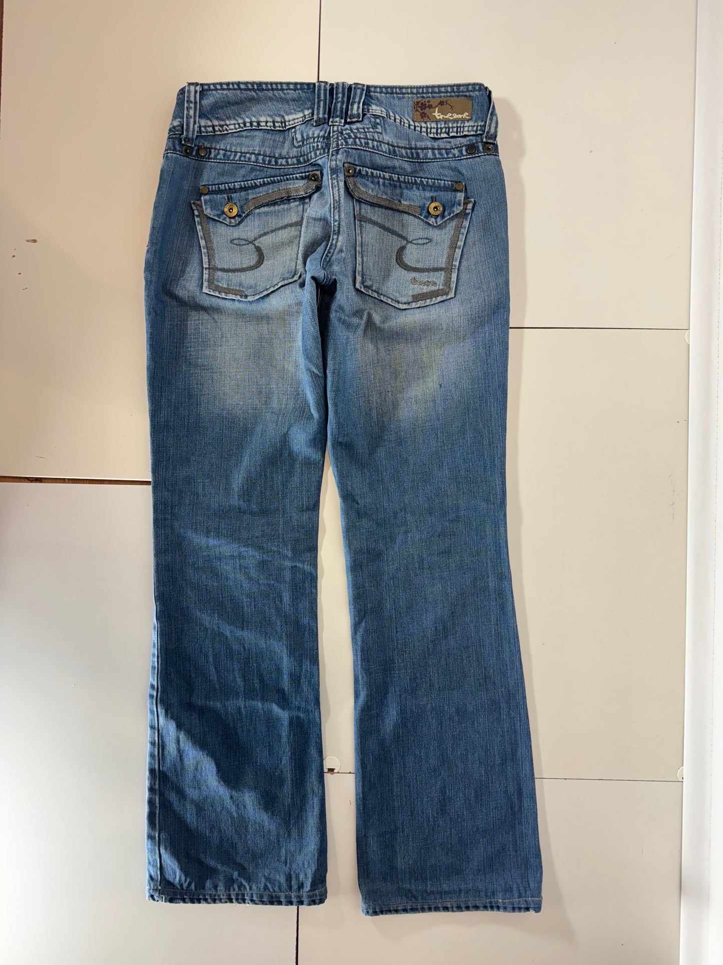 Lågmidjade jeans–stl: M