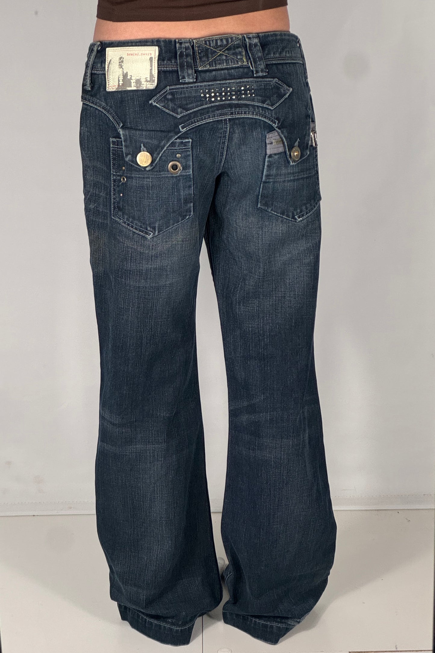 Lågmidjade jeans stl: S/M