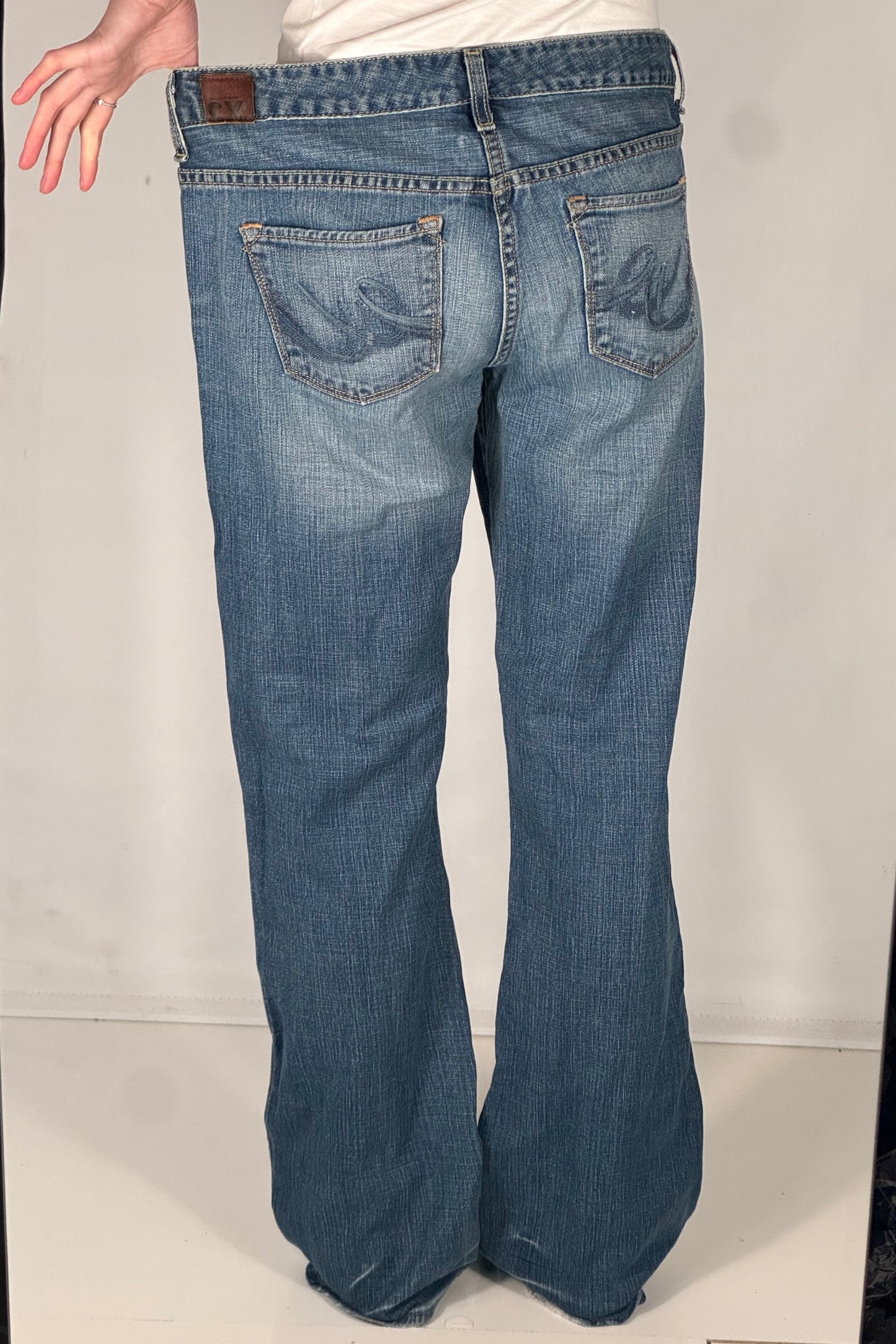 Lavtaljede jeans str: M