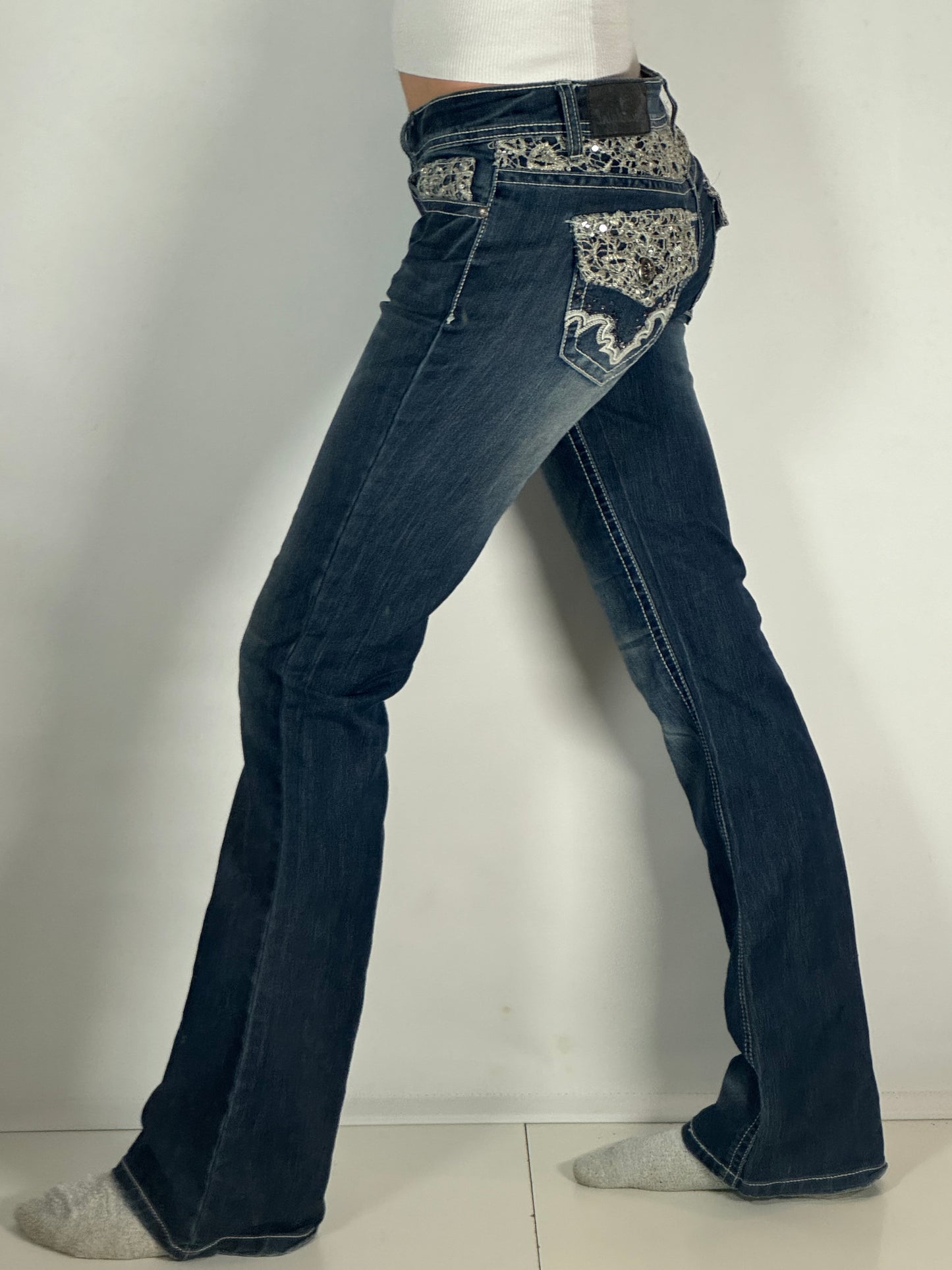 Lågmidjade jeans stl: S