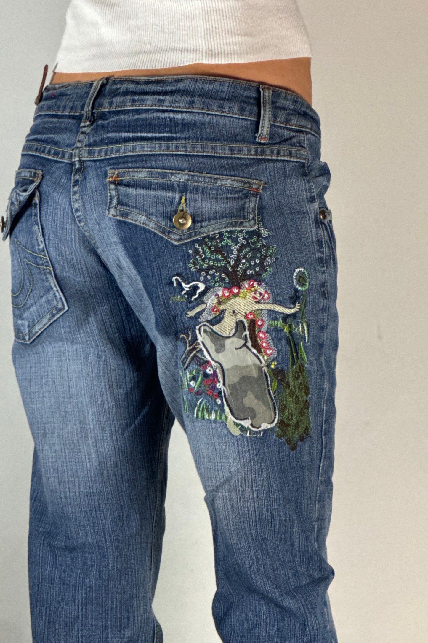 Lågmidjade jeans stl: S