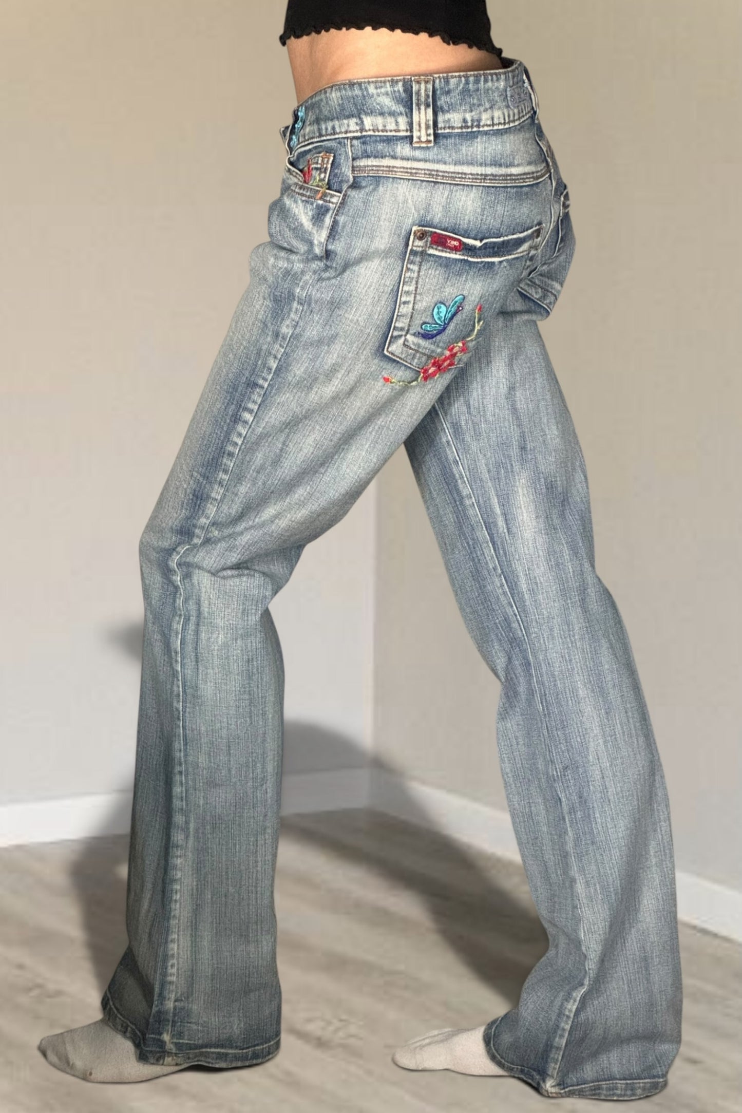 Lågmidjade jeans stl: S/M